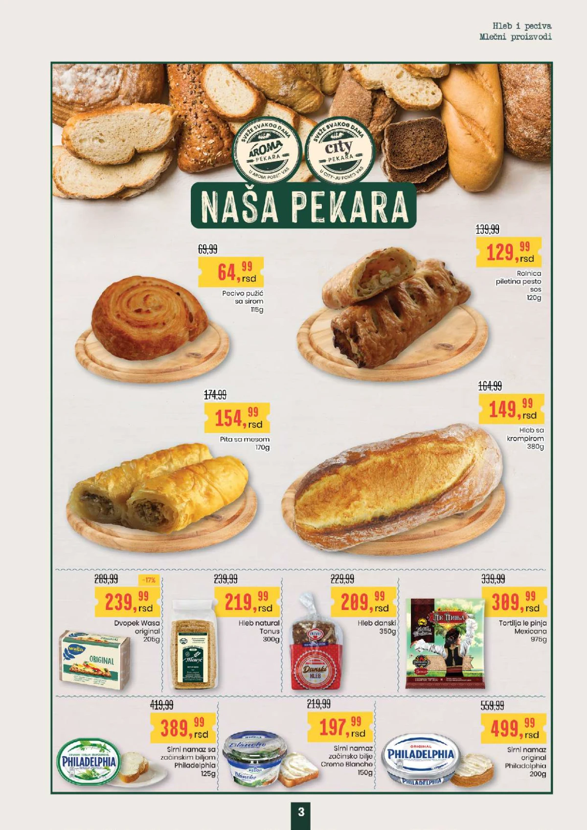 Aroma City akcija mleko jogurt kefir maslac cene Srbija katalog strana 3