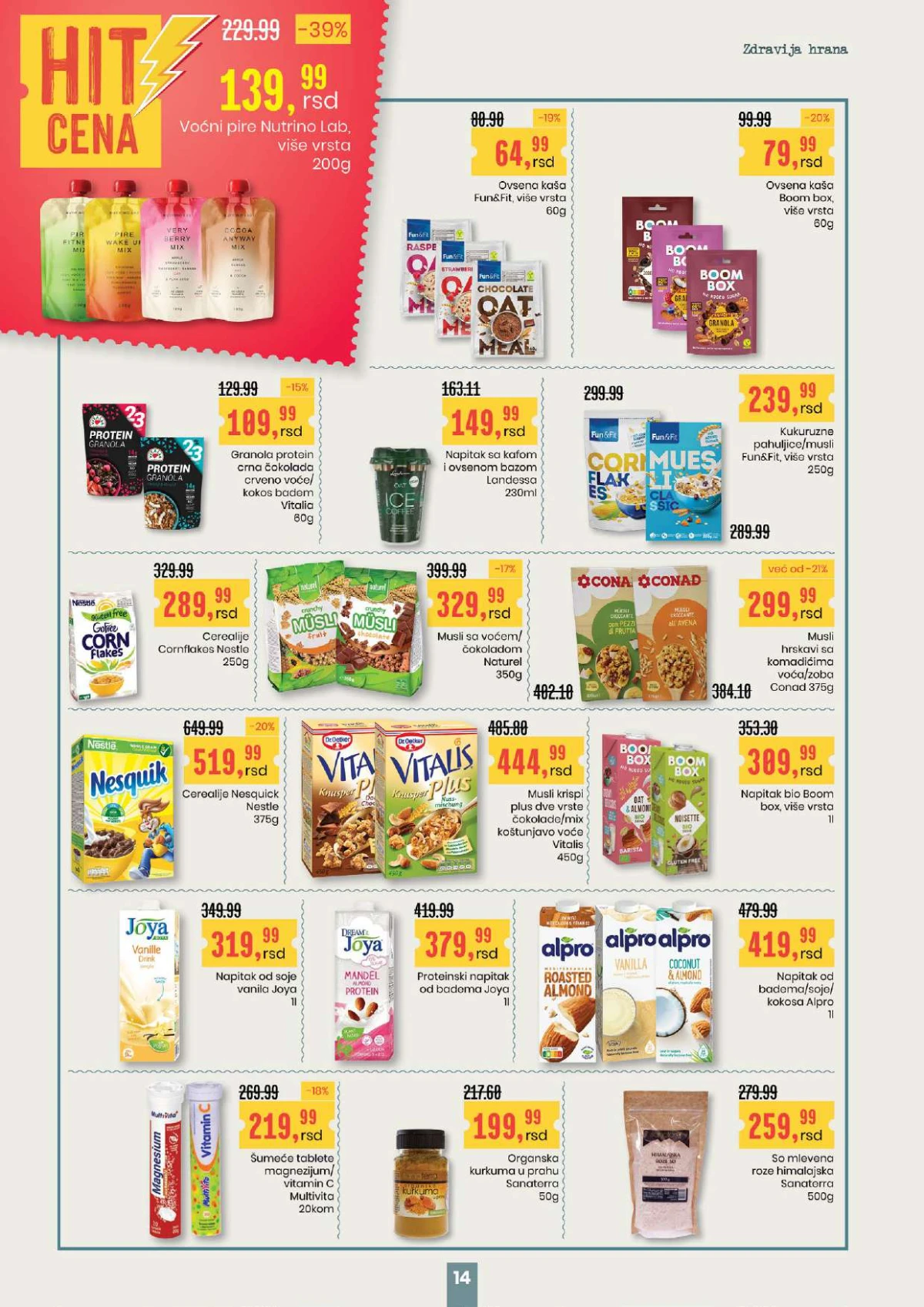 Aroma City katalog zdrava hrana musli ovsene kaše akcija Srbija strana 14