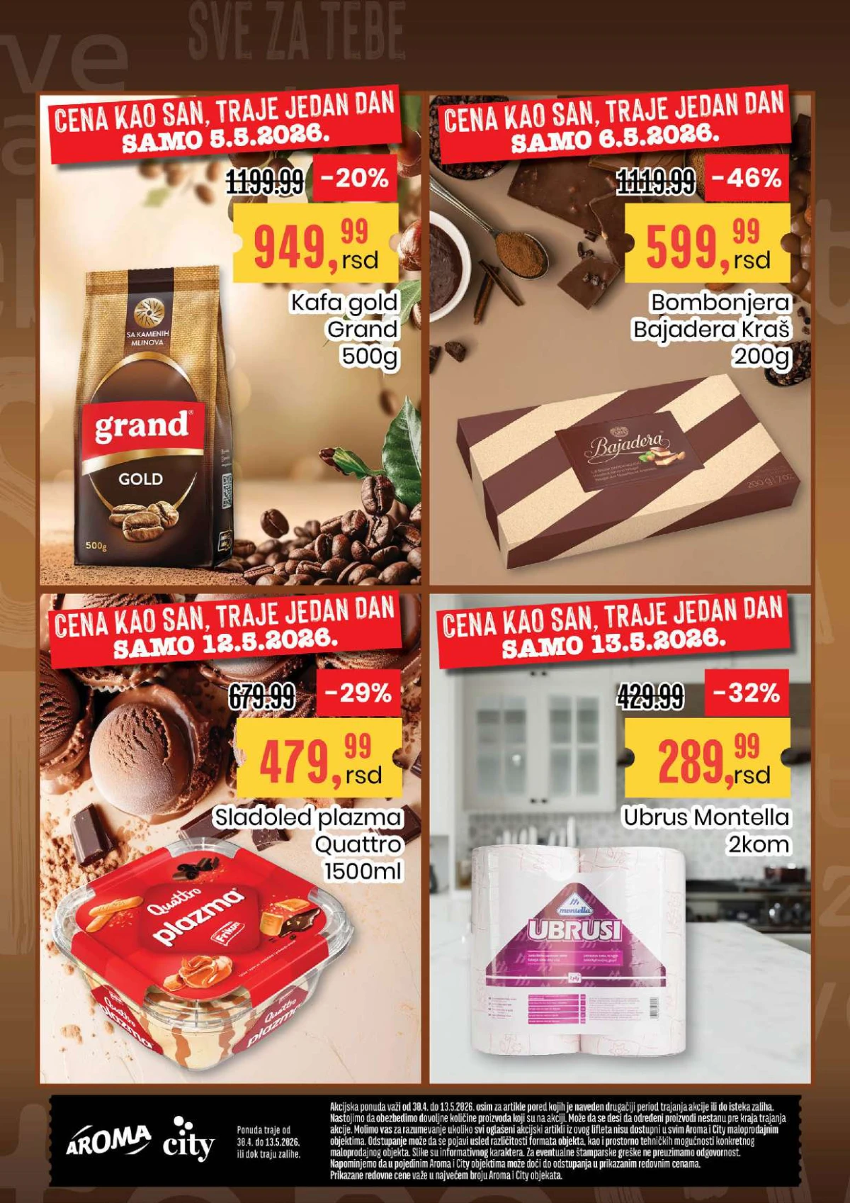 Aroma City katalog poslednja strana akcije sniženja Srbija strana 24