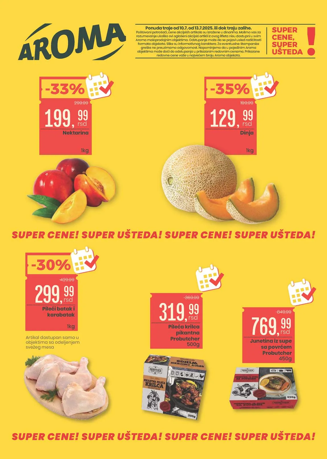Aroma – Vikend akcija sniženja do 13. jula 2025. | Popusti na svakom koraku