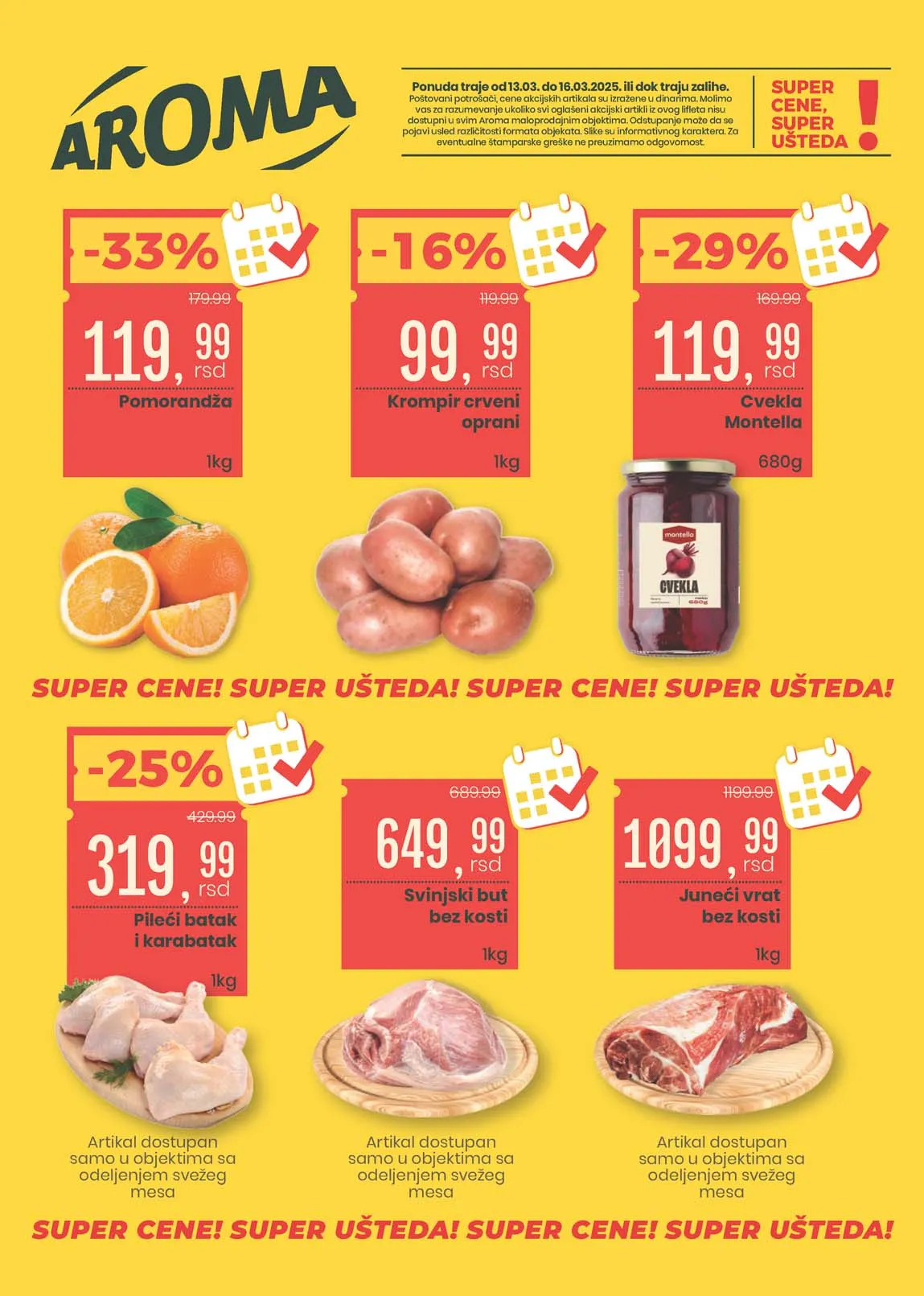 AROMA Vikend akcija sniženja do 16.03.2025