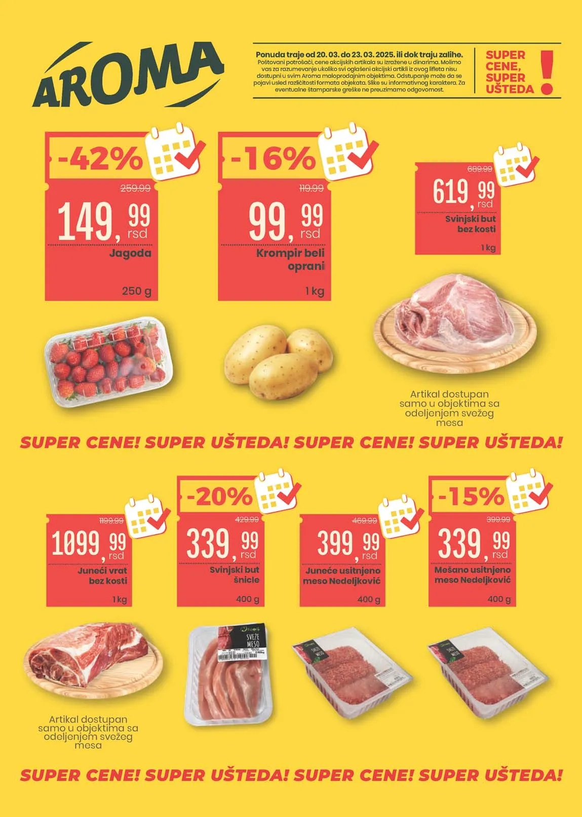 AROMA Vikend akcija sniženja do 23.03.2025