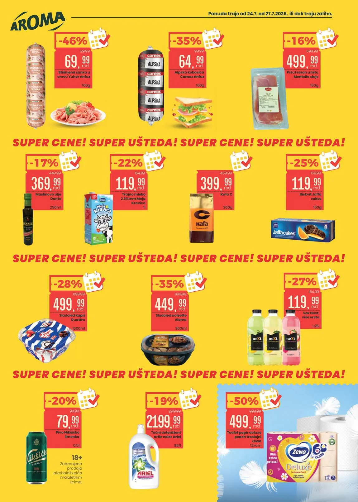 AROMA Vikend akcija sniženo
