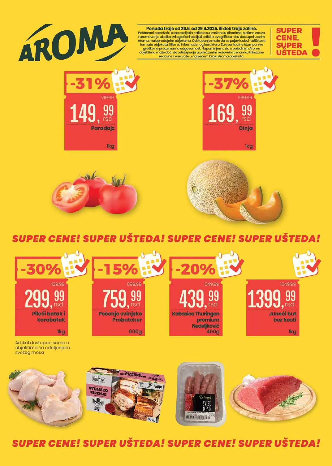 AROMA Vikend akcija sniženja do 29.06.2025