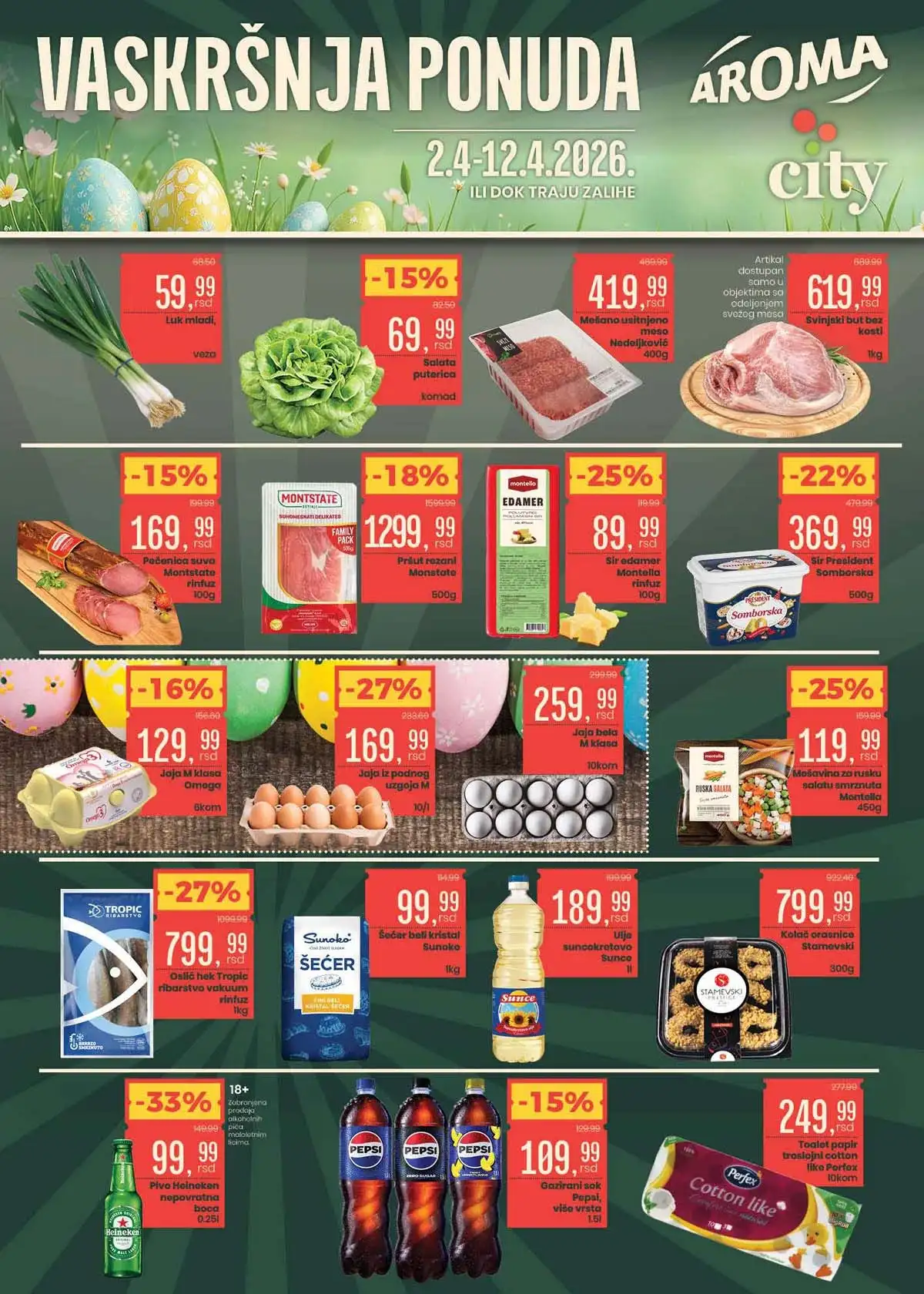 Aroma i Aroma City Vaskršnja ponuda katalog strana 1 popusti do 33% do 12.04.2026