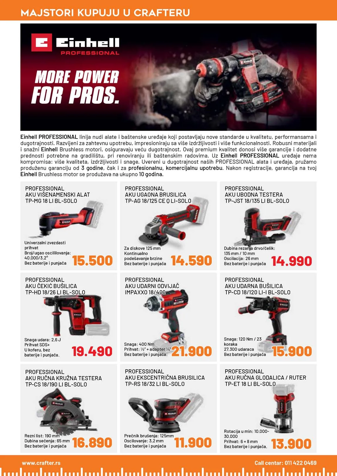 Crafter akcija sniženja