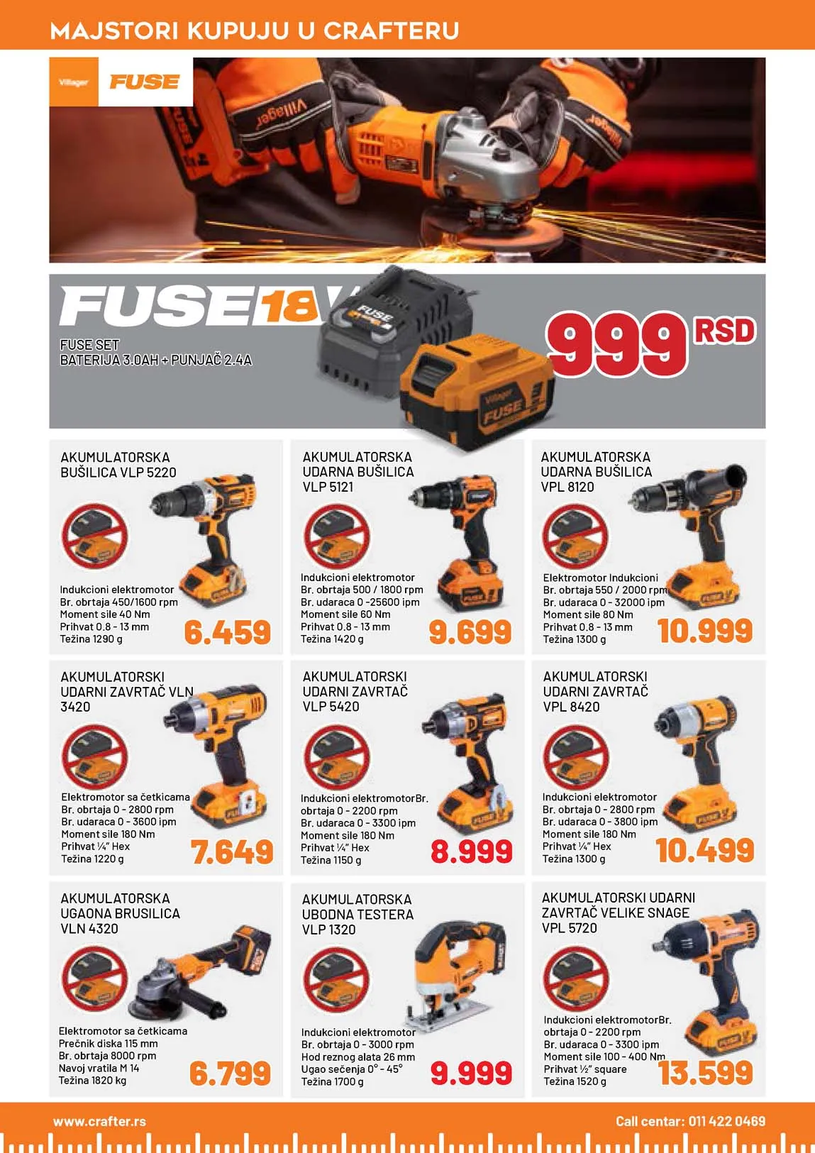 Crafter akcija sniženja