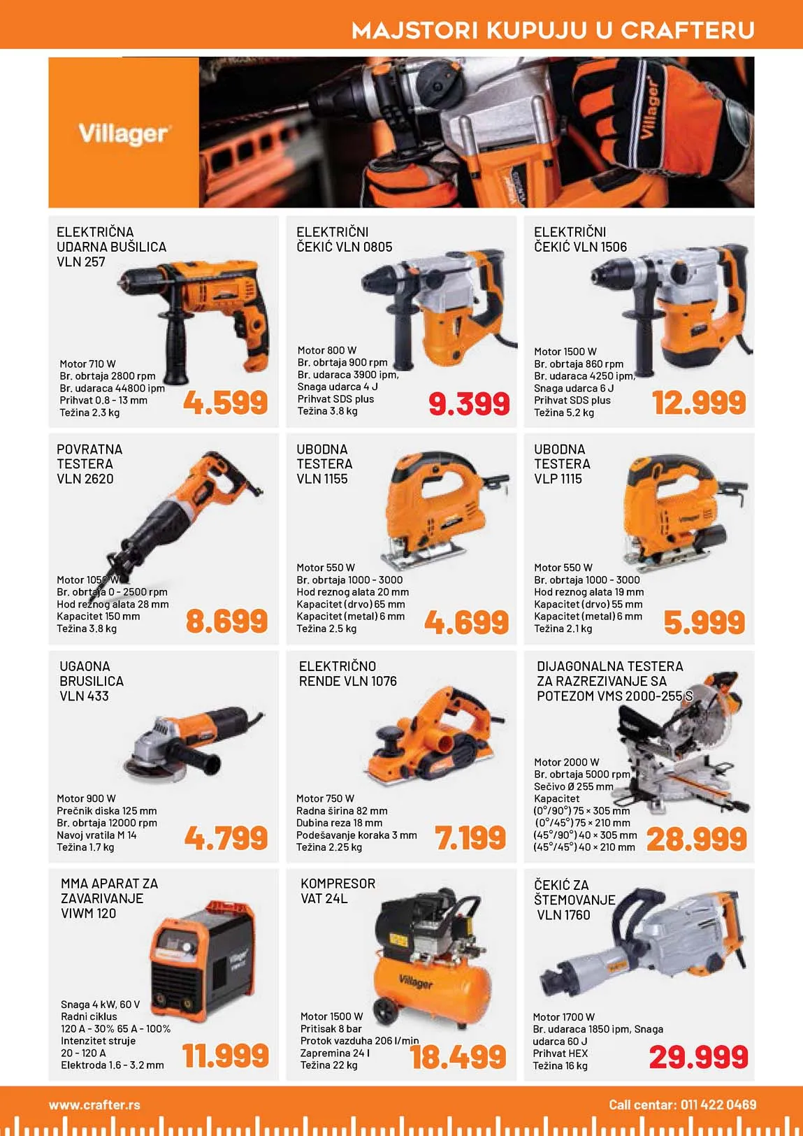 Crafter akcija sniženja