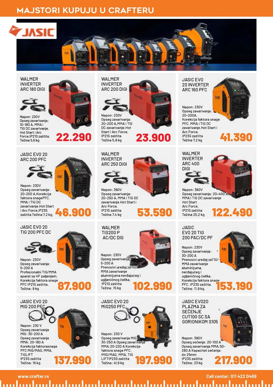 Crafter akcija sniženja