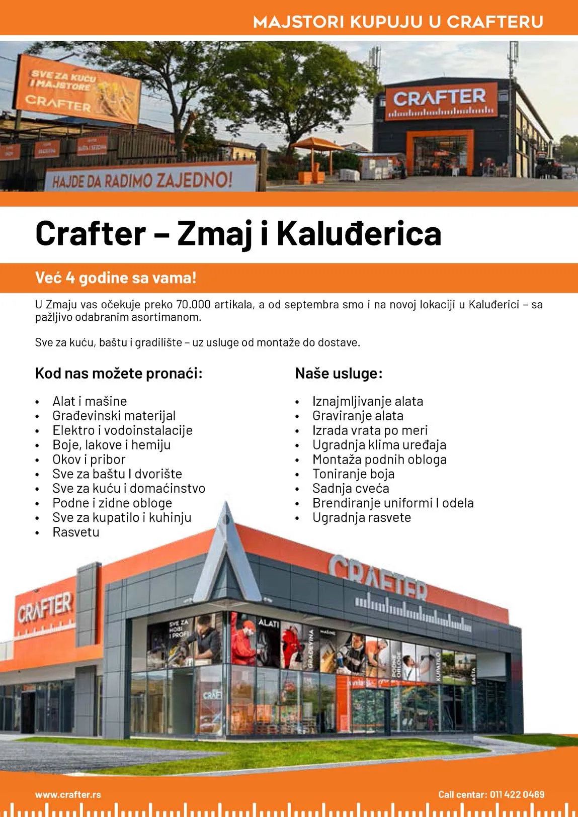 Crafter akcija sniženja