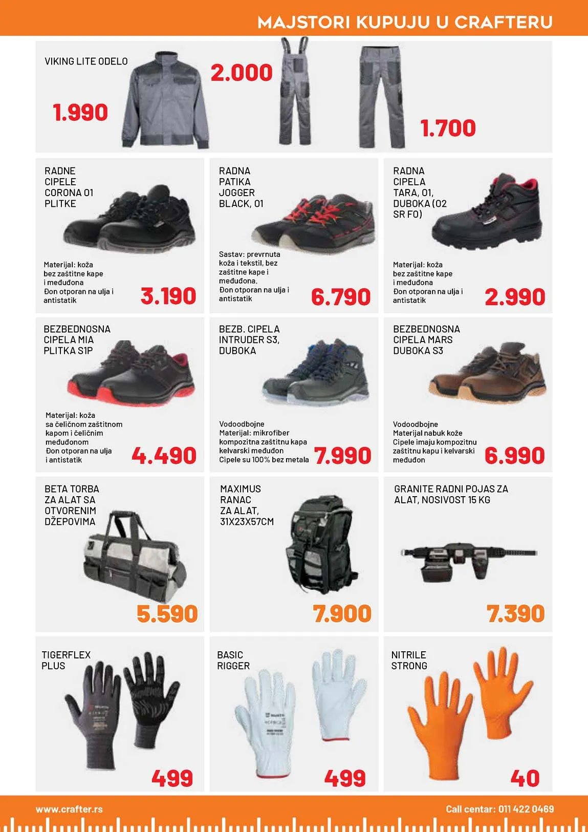 Crafter akcija sniženja