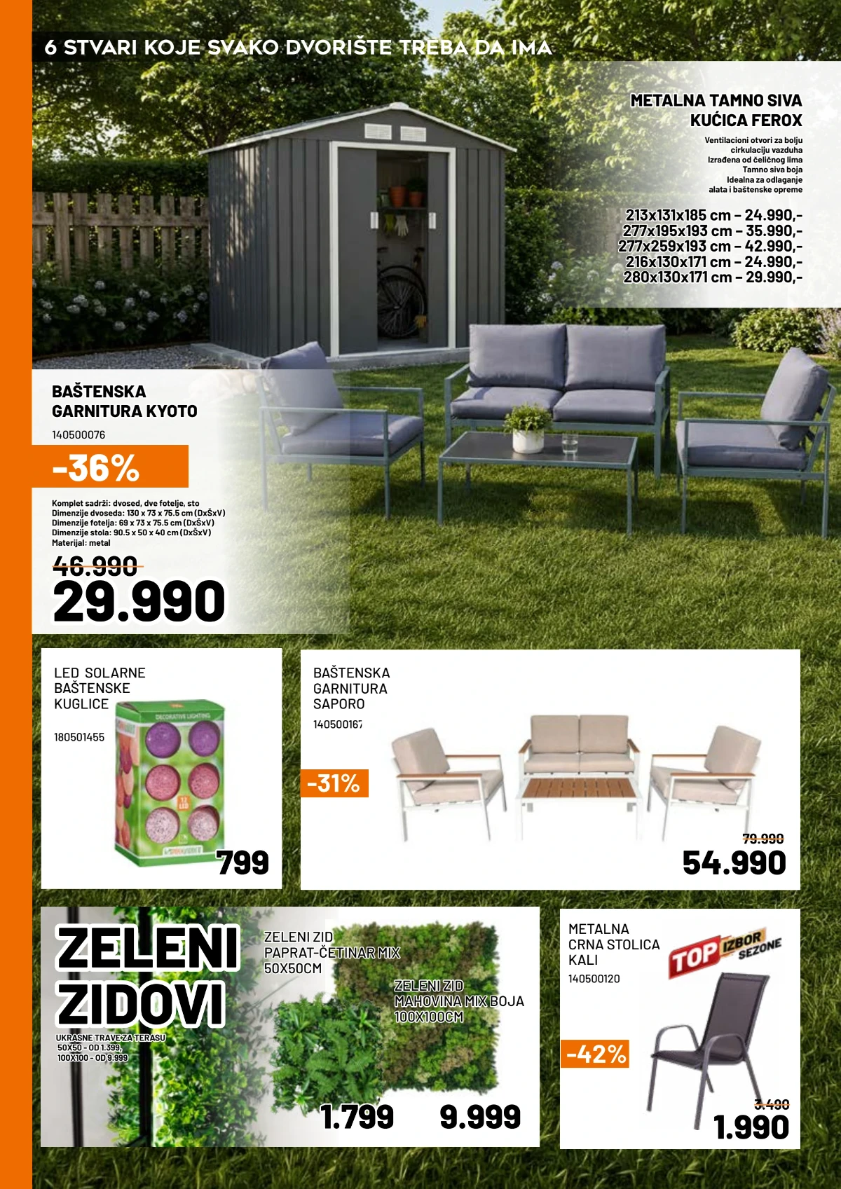 Crafter katalog jul 2026 sa baštenskim garniturama i dekoracijom