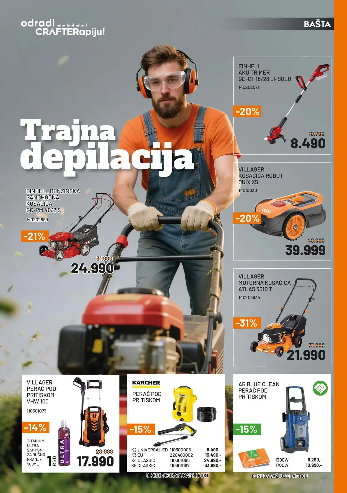 Crafter akcija sniženja Kataloška ponuda popusta