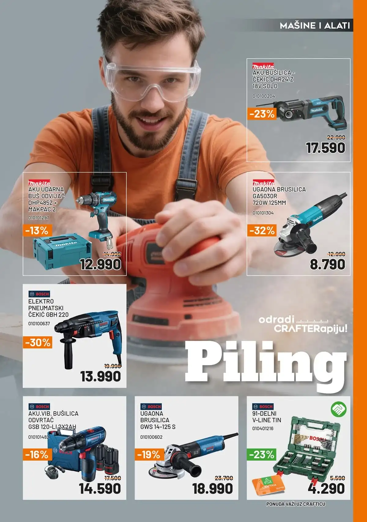 Crafter akcija sniženja Kataloška ponuda popusta