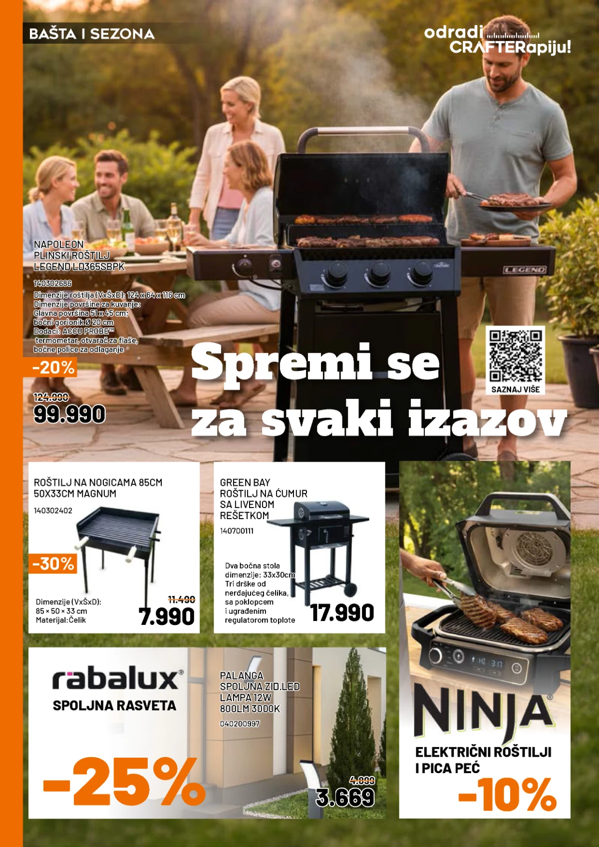 Crafter katalog maj 2026 električni alati bušilice brusilice sniženje Srbija