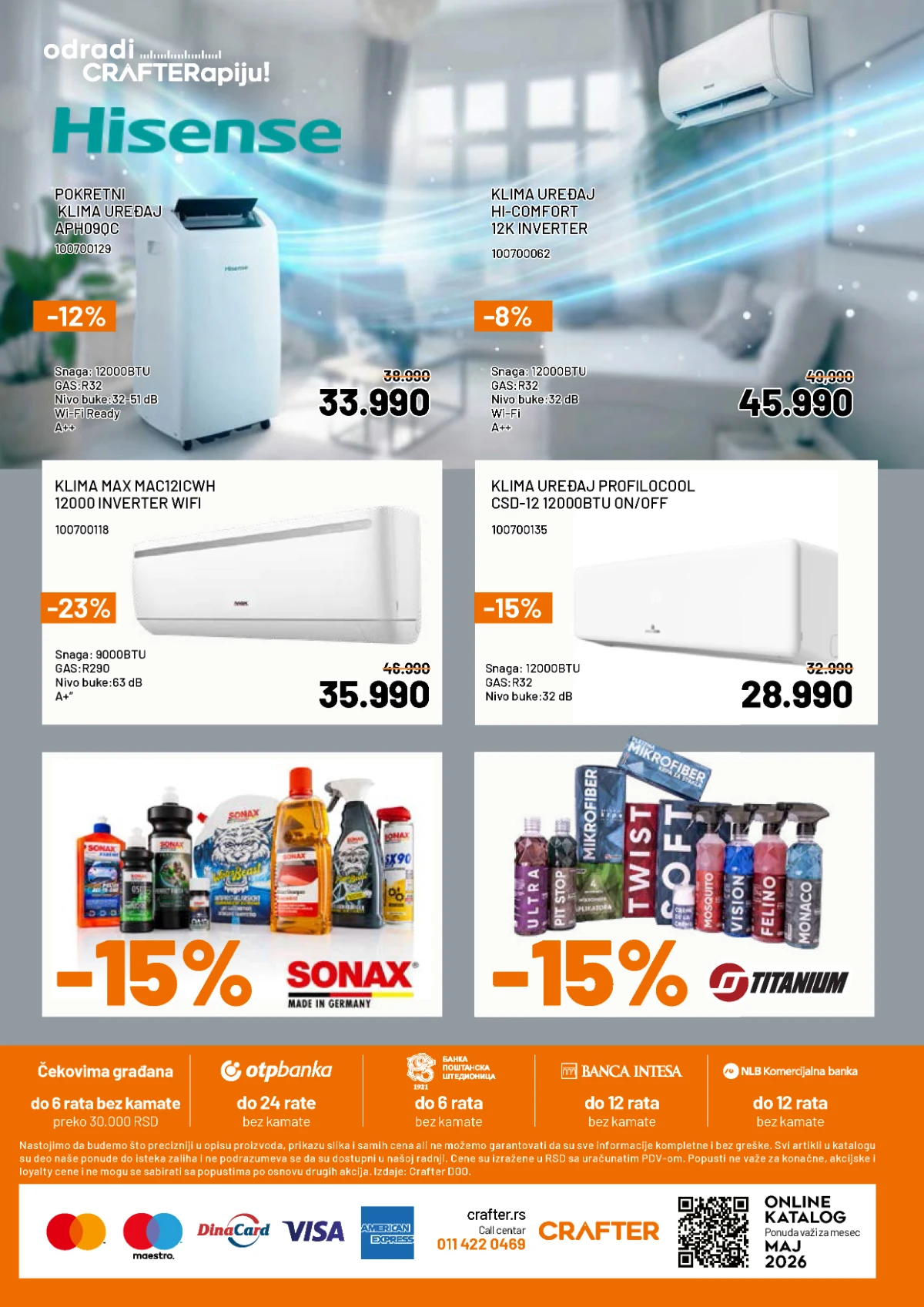Crafter katalog maj 2026 završna ponuda akcije i popusti Srbija