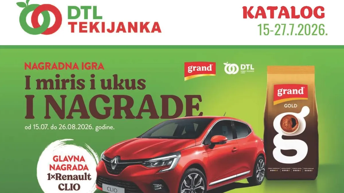 DTL Tekijanka katalog od 15. do 27.07.2026. – popusti do 50% na prehranu, pića, kućnu hemiju i proizvode za domaćinstvo