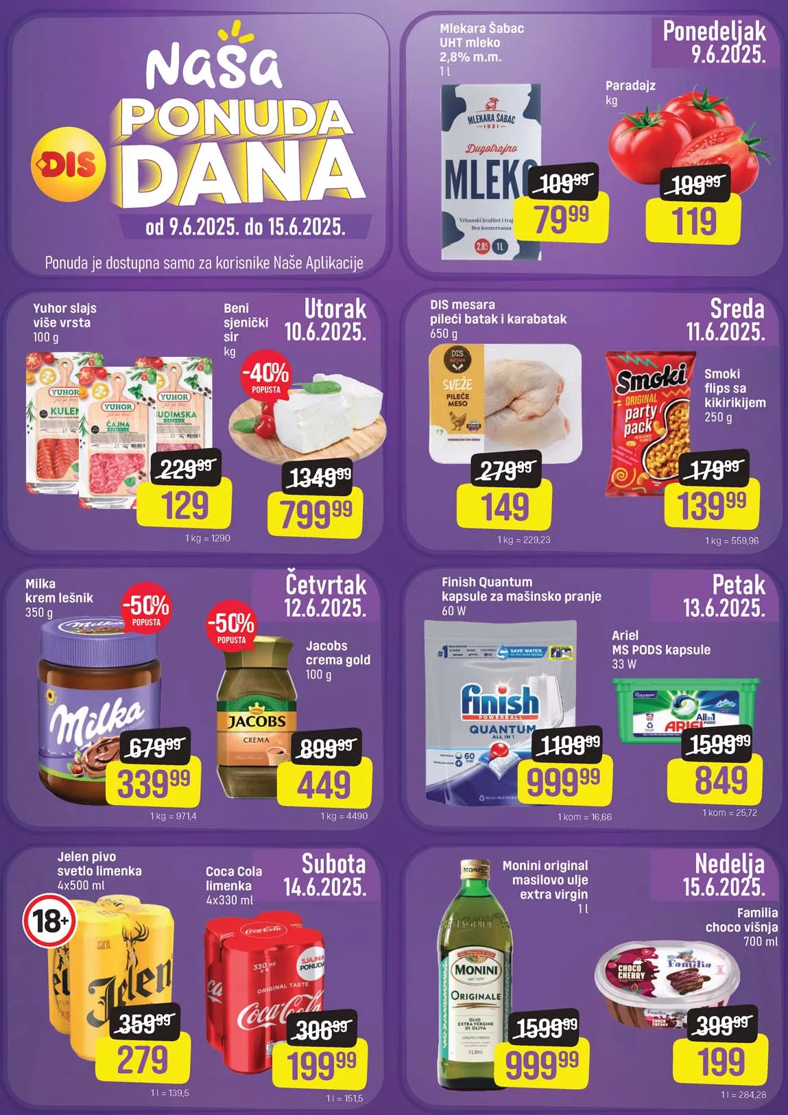 Snizenja DIS nedeljna akcija