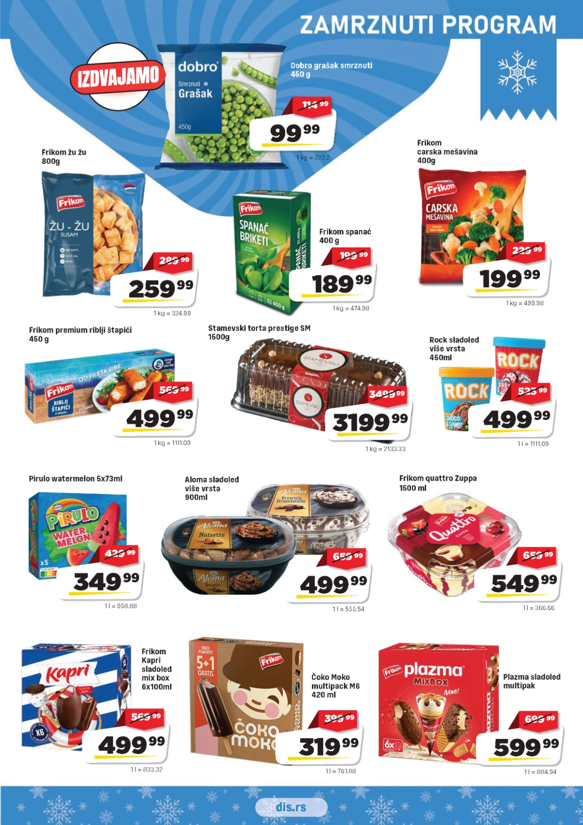 DIS katalog strana 5 – zamrznuti program i sladoledi