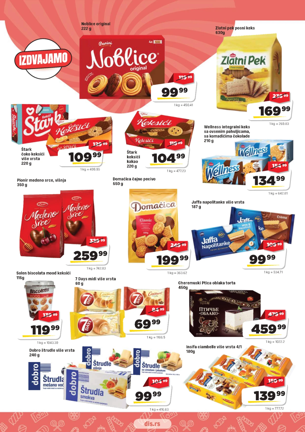 DIS katalog strana 13 – keks i slatkiši na akciji