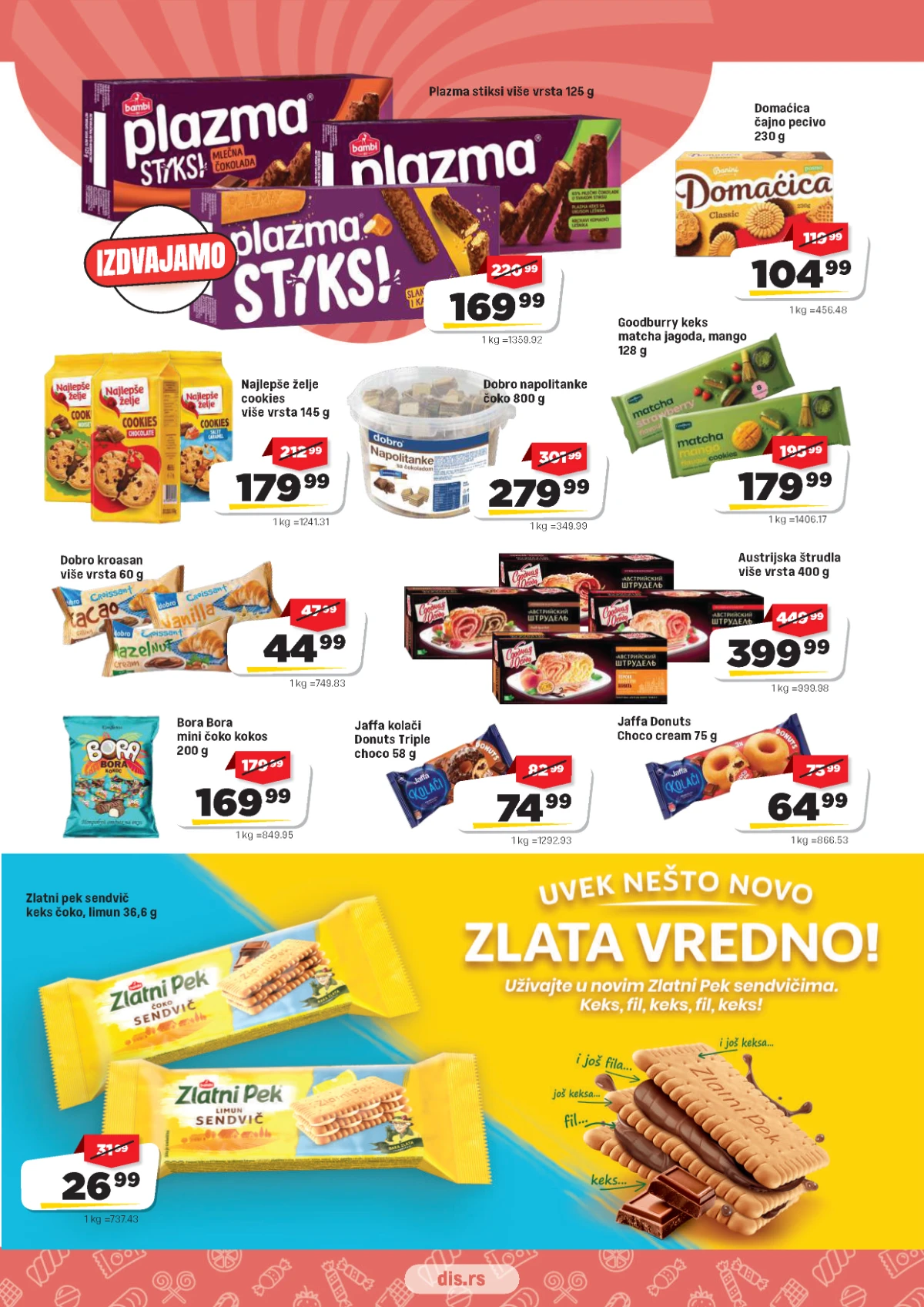 DIS katalog strana 13 – keks i slatkiši na akciji