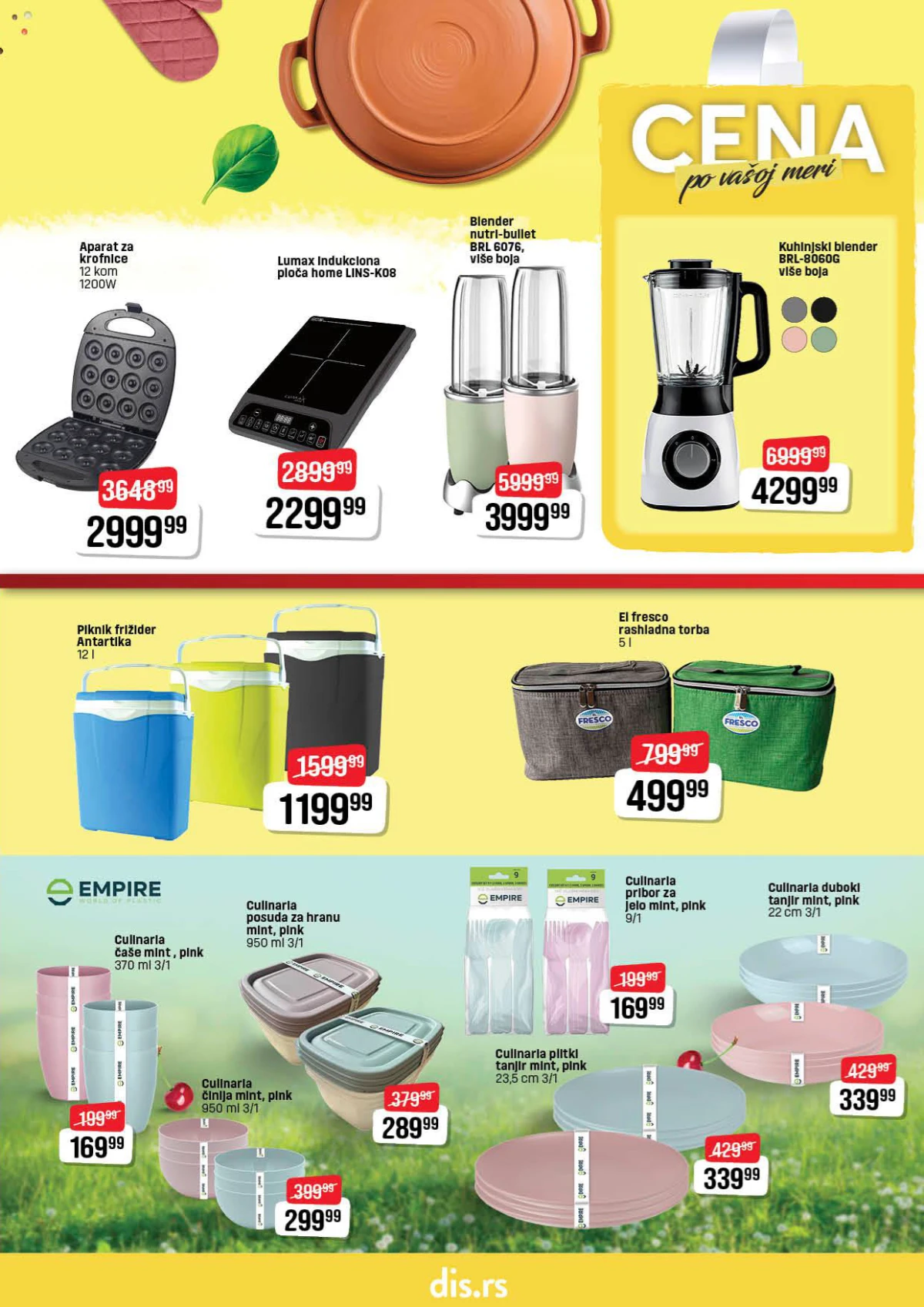 DIS katalog tehnika maj 2026 blenderi indukcione ploče rashladne torbe i kuhinjski proizvodi