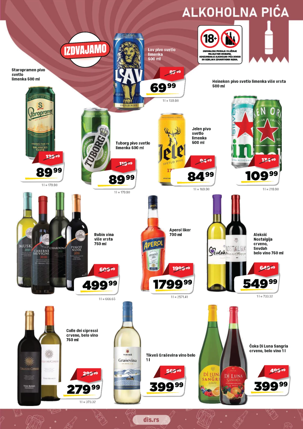 DIS katalog strana 11 – alkoholna pića na akciji