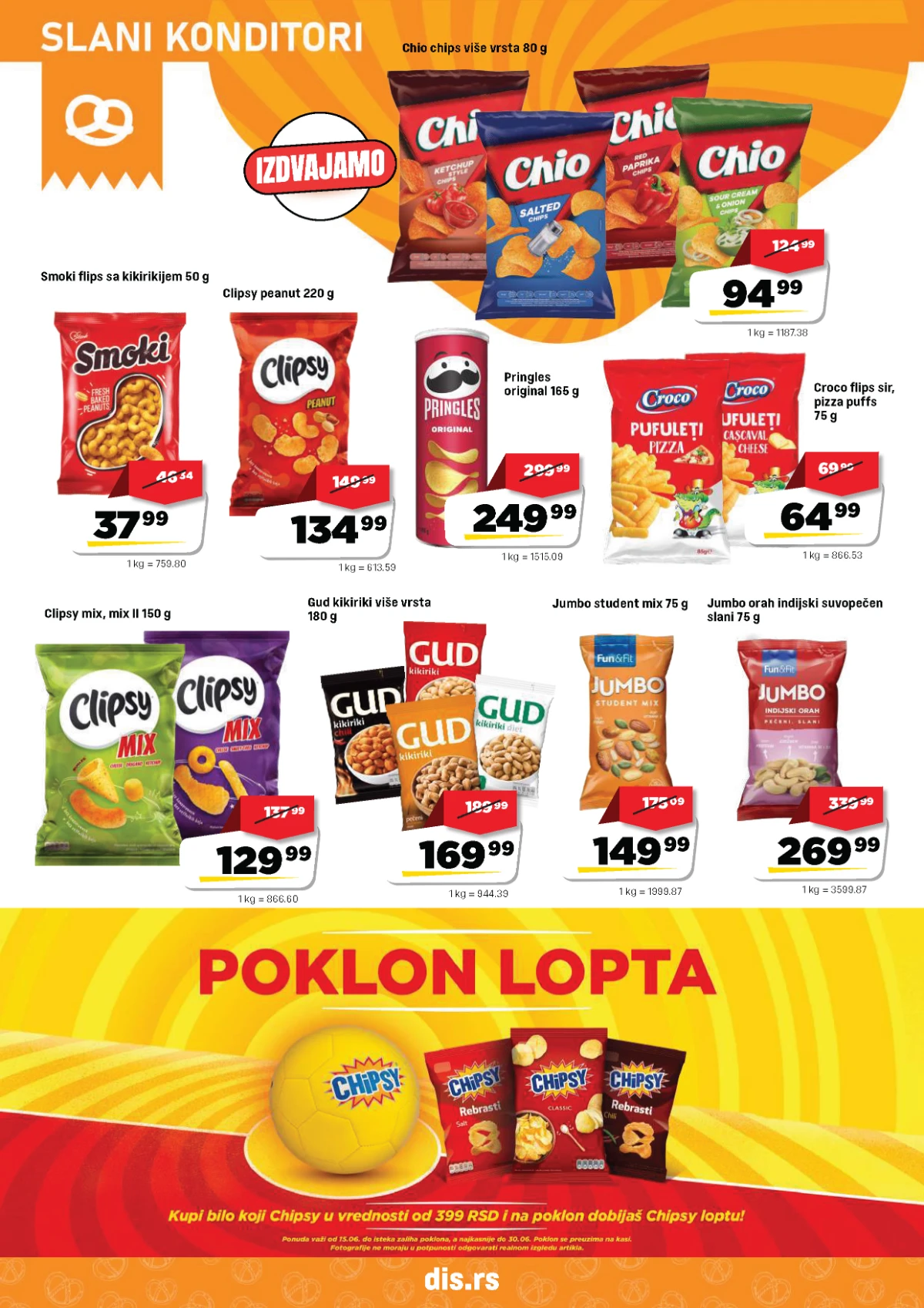 DIS katalog strana 14 – slani konditori i grickalice na akciji