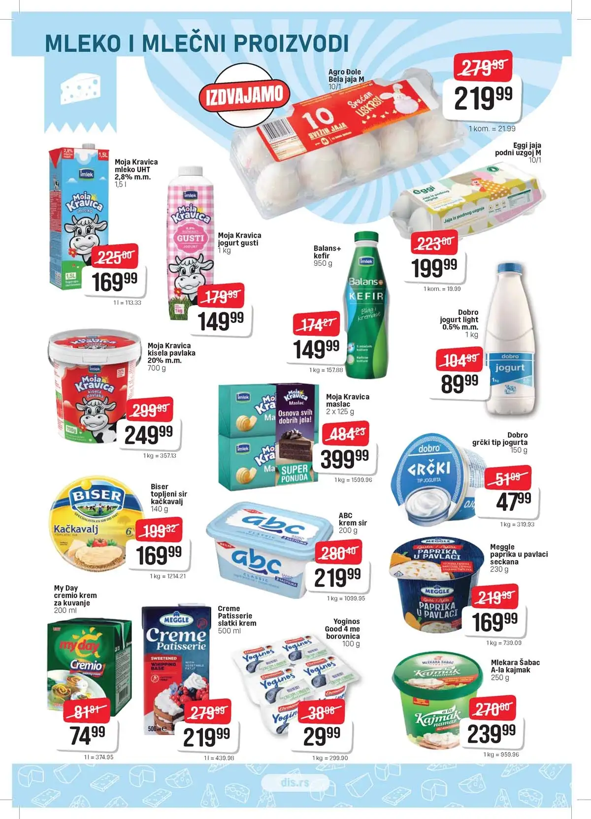 DIS katalog – Uskrs akcija 2026 strana 4 DIS katalog sniženja za Uskrs strana 4 – prehrana i kućne potrepštine Srbija