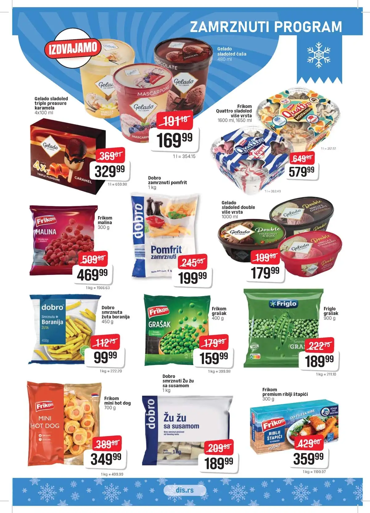 DIS katalog – Uskrs akcija 2026 strana 5 DIS katalog sniženja za Uskrs strana 5 – prehrana i kućne potrepštine Srbija