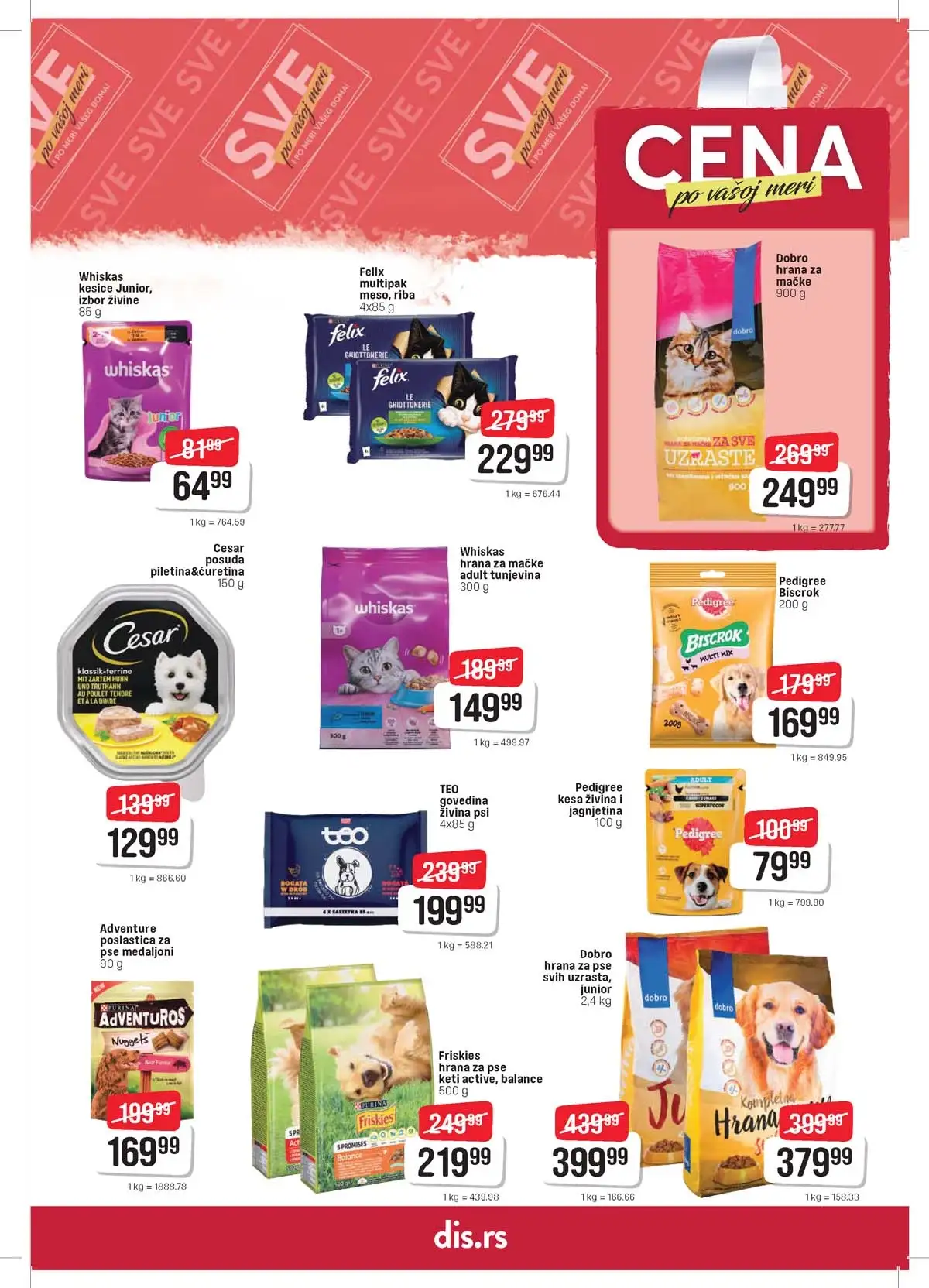 DIS katalog – Uskrs akcija 2026 strana 21 DIS katalog sniženja za Uskrs strana 21 – prehrana i kućne potrepštine Srbija