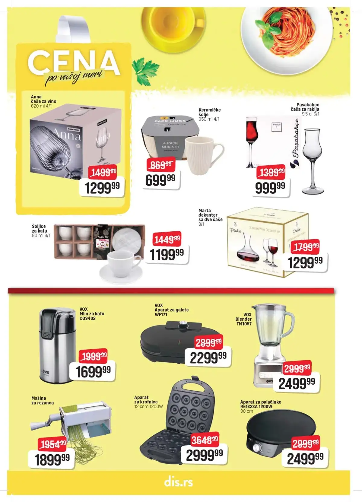 DIS katalog – Uskrs akcija 2026 strana 22 DIS katalog sniženja za Uskrs strana 22 – prehrana i kućne potrepštine Srbija
