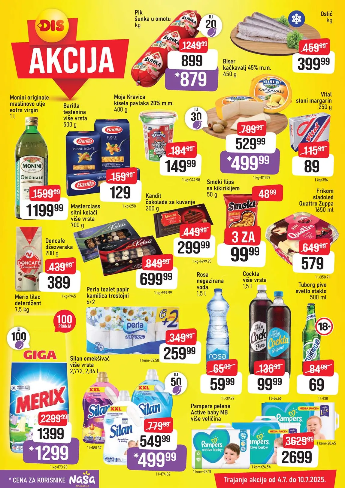 DIS market Nedeljna i sveža akcija sniženja do 10.07.2025