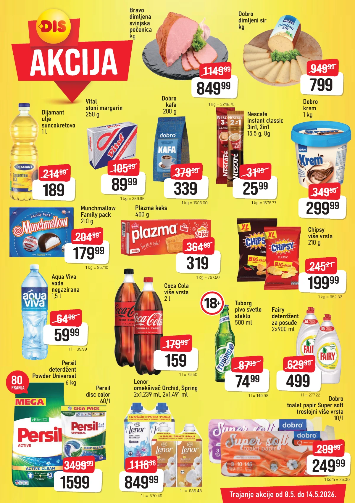 DIS katalog prehrane i kućne hemije do 14.05.2026