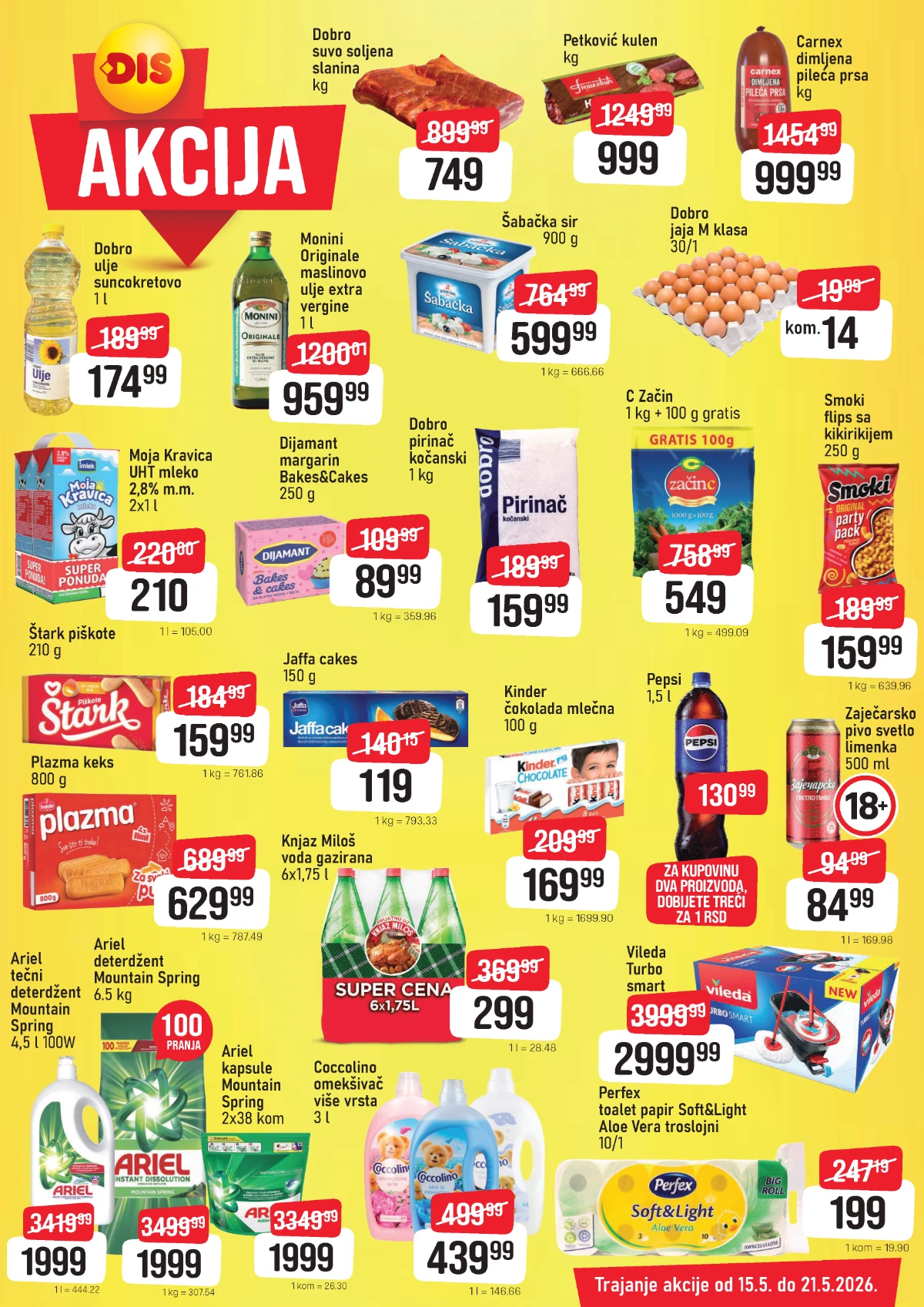 DIS katalog prehrane i kućne hemije do 21.05.2026