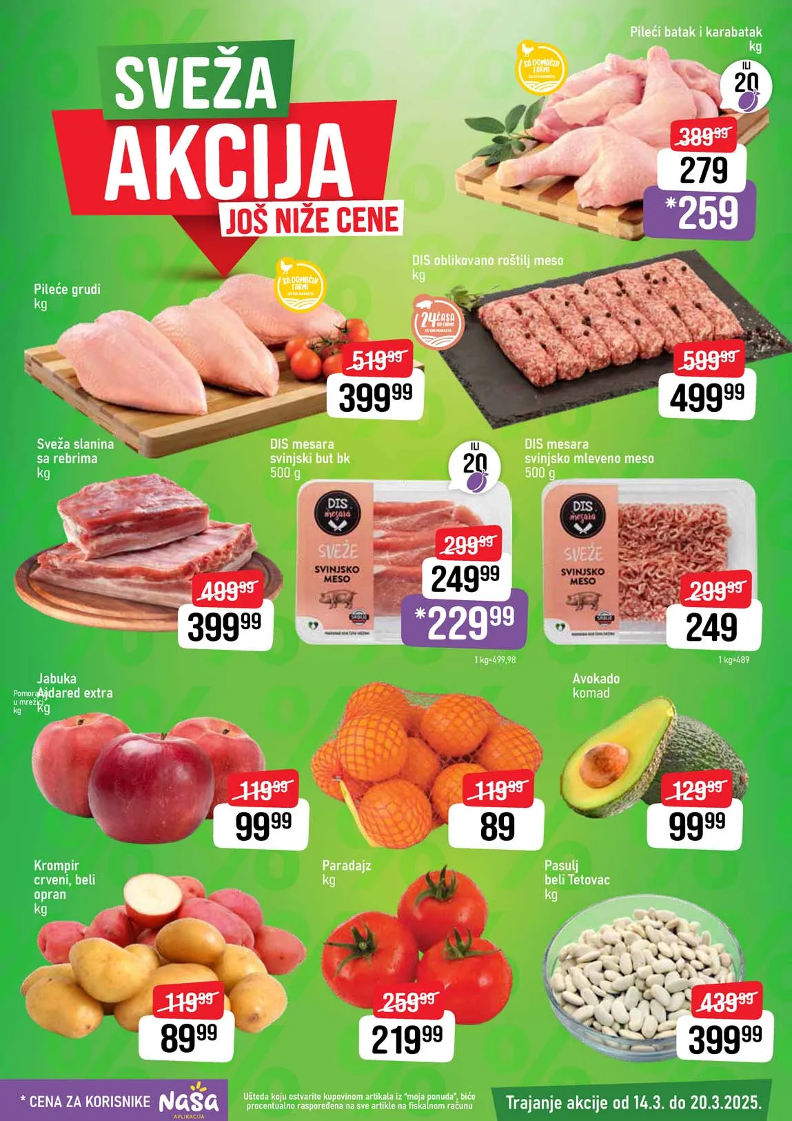 DIS market sveža akcija sniženja do 20.03.2025