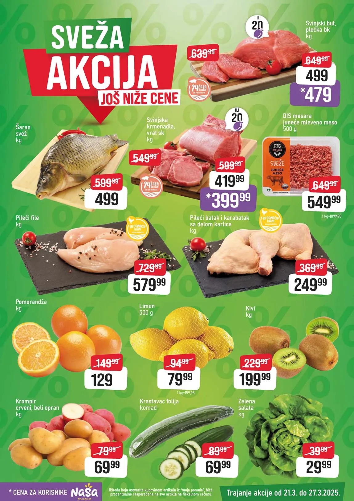 DIS market sveža akcija sniženja do 27.03.2025