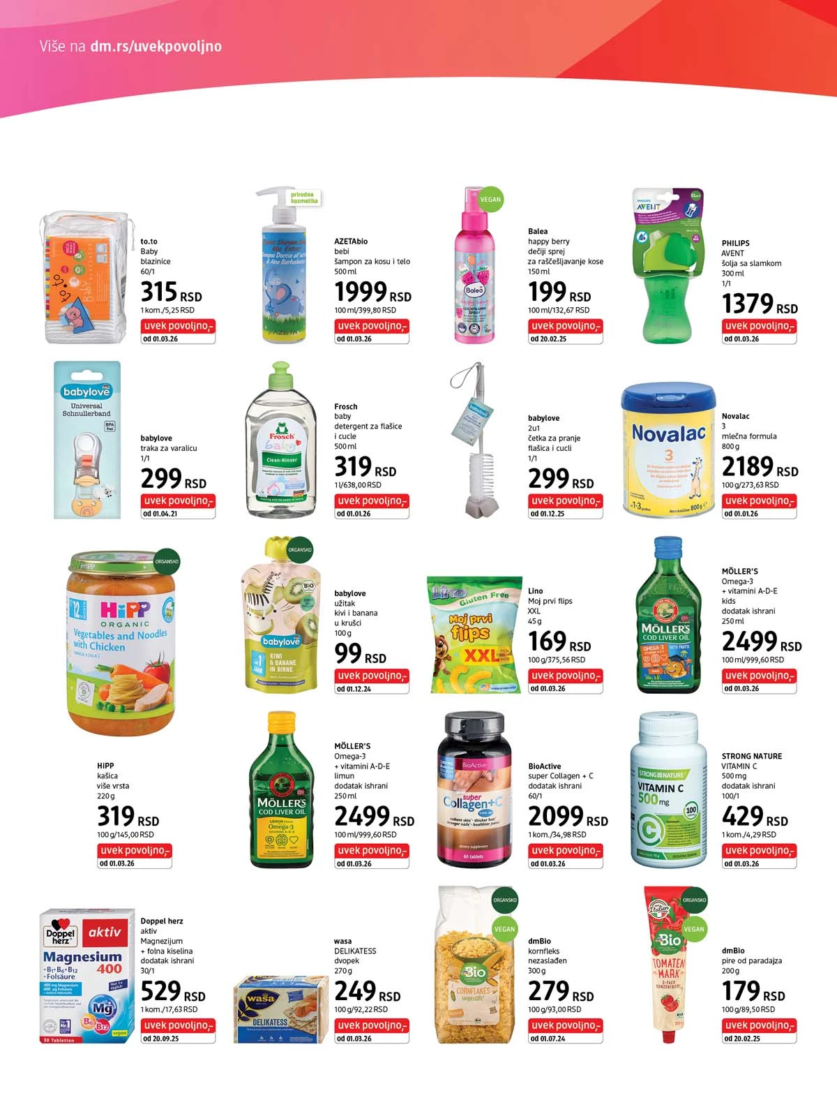 DM katalog sniženja – proizvodi za svakodnevnu negu i lepotu