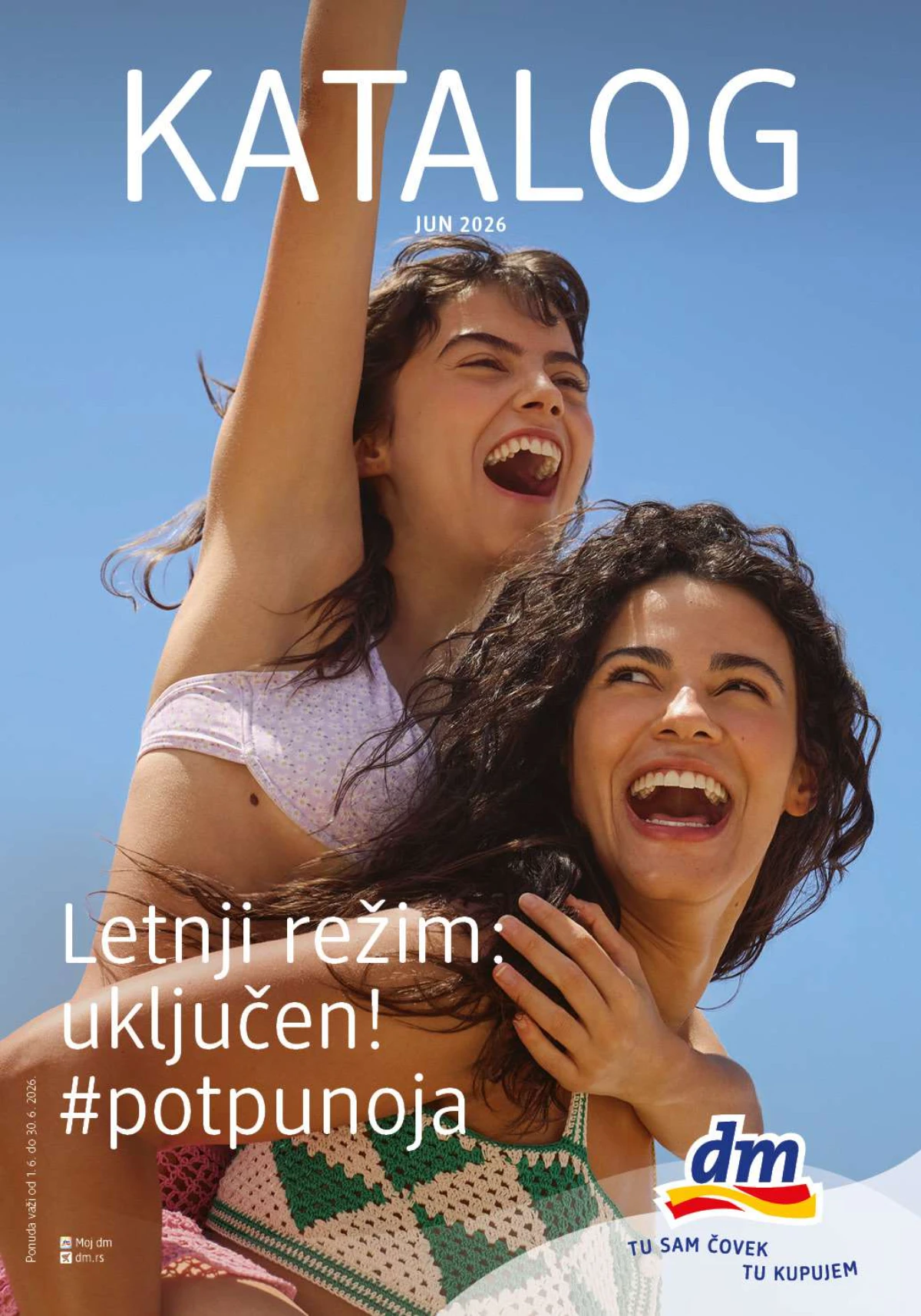 dm katalog jun 2026 Srbija – letnje akcije na kozmetiku, negu, zdravlje i proizvode za domaćinstvo do 30.06.2026