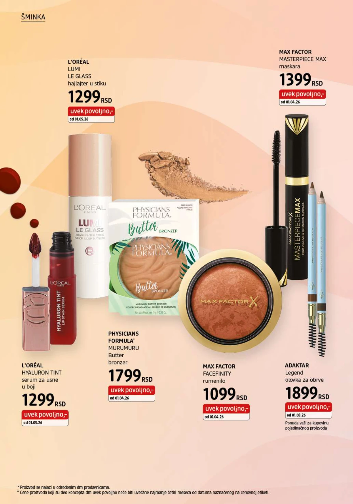 dm katalog jun 2026 Maybelline Eveline Aura i Alverde strana 8