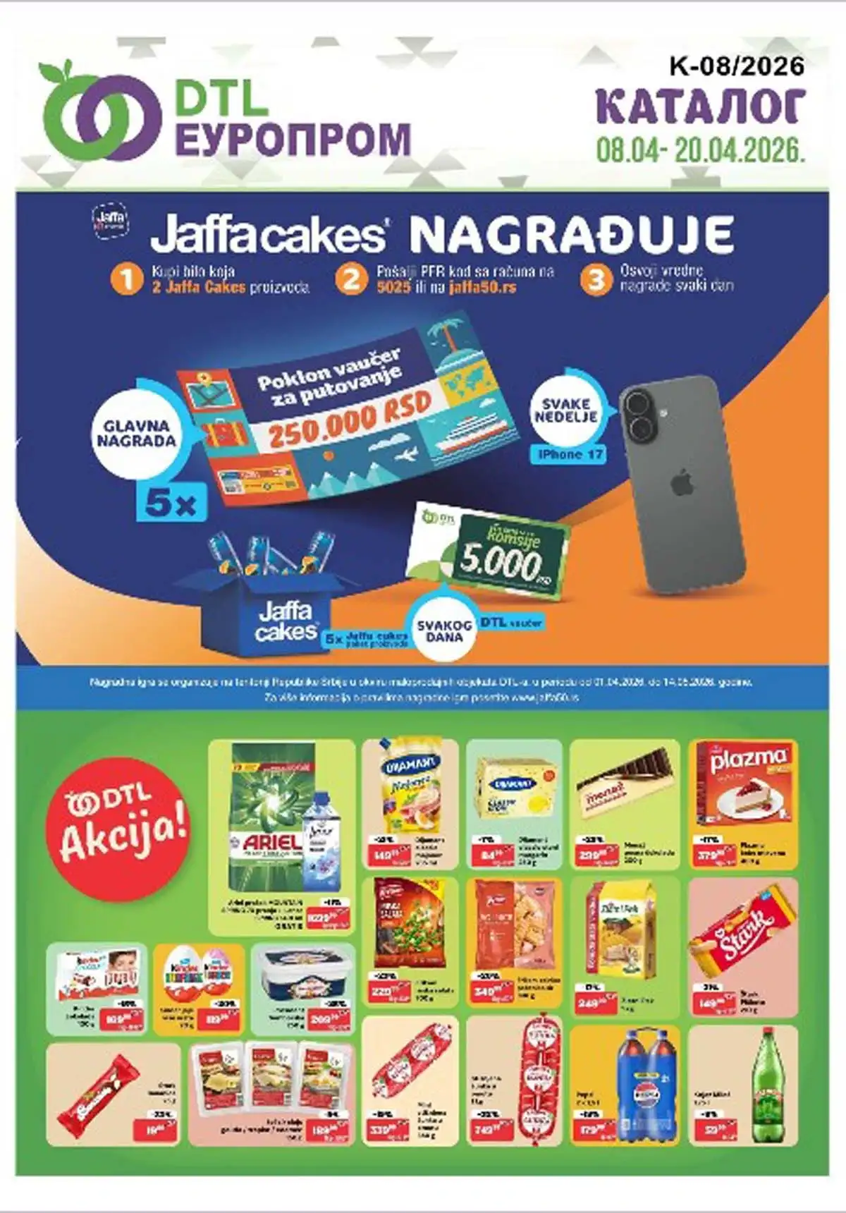 EUROPROM akcija: kataloški popusti i sniženja do 20. aprila 2026 (DTL Europrom katalog, Srbija)