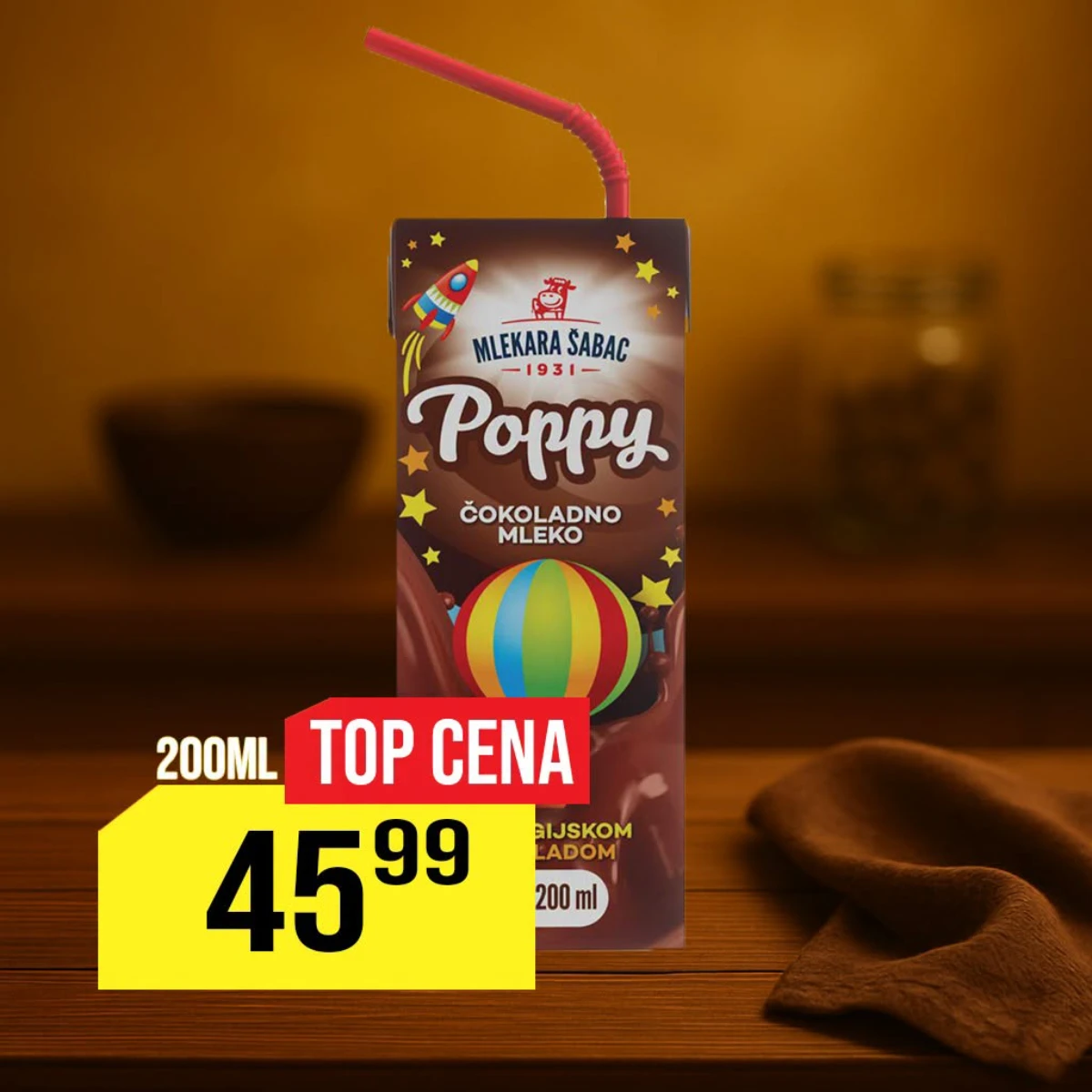 DTL Leon akcija – Poppy čokoladno mleko 200 ml po sniženoj ceni