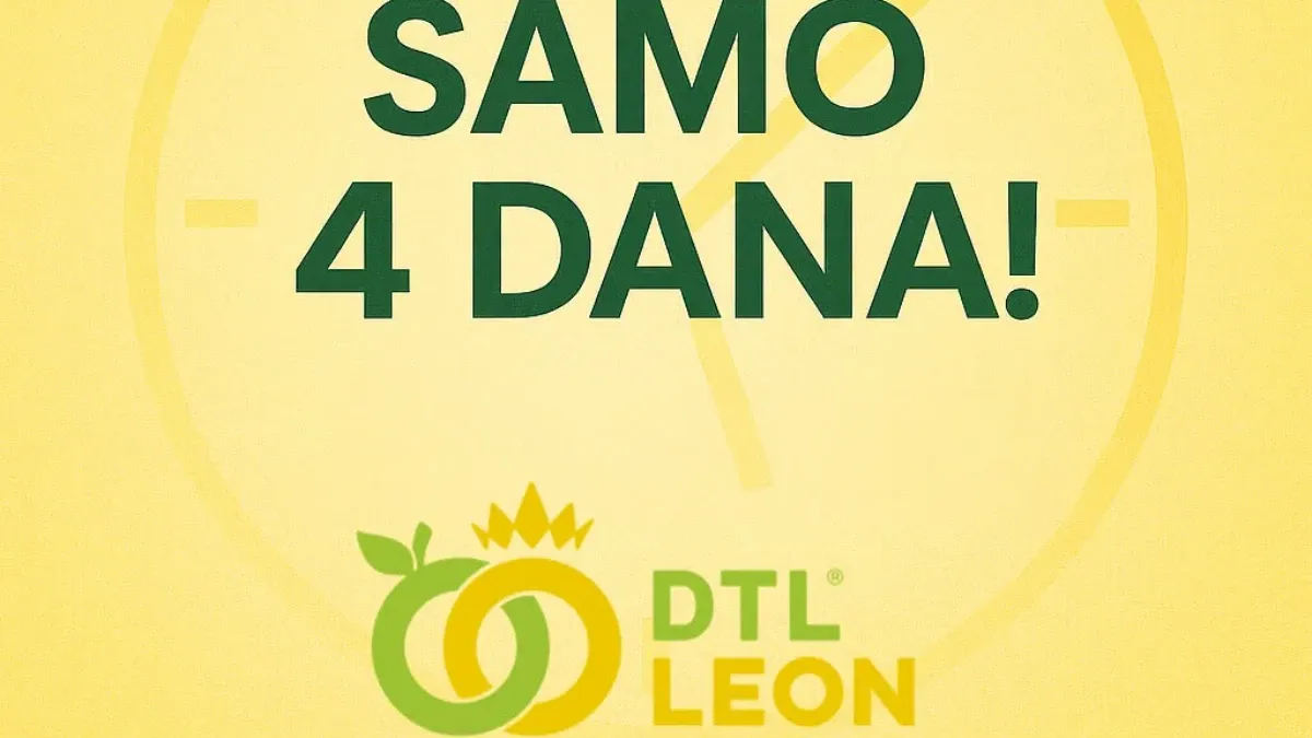 DTL Leon samo 4 dana – akcijska ponuda na prehrambene proizvode, meso, mlečne proizvode, sladoled i druge artikle do 02.08.2026.