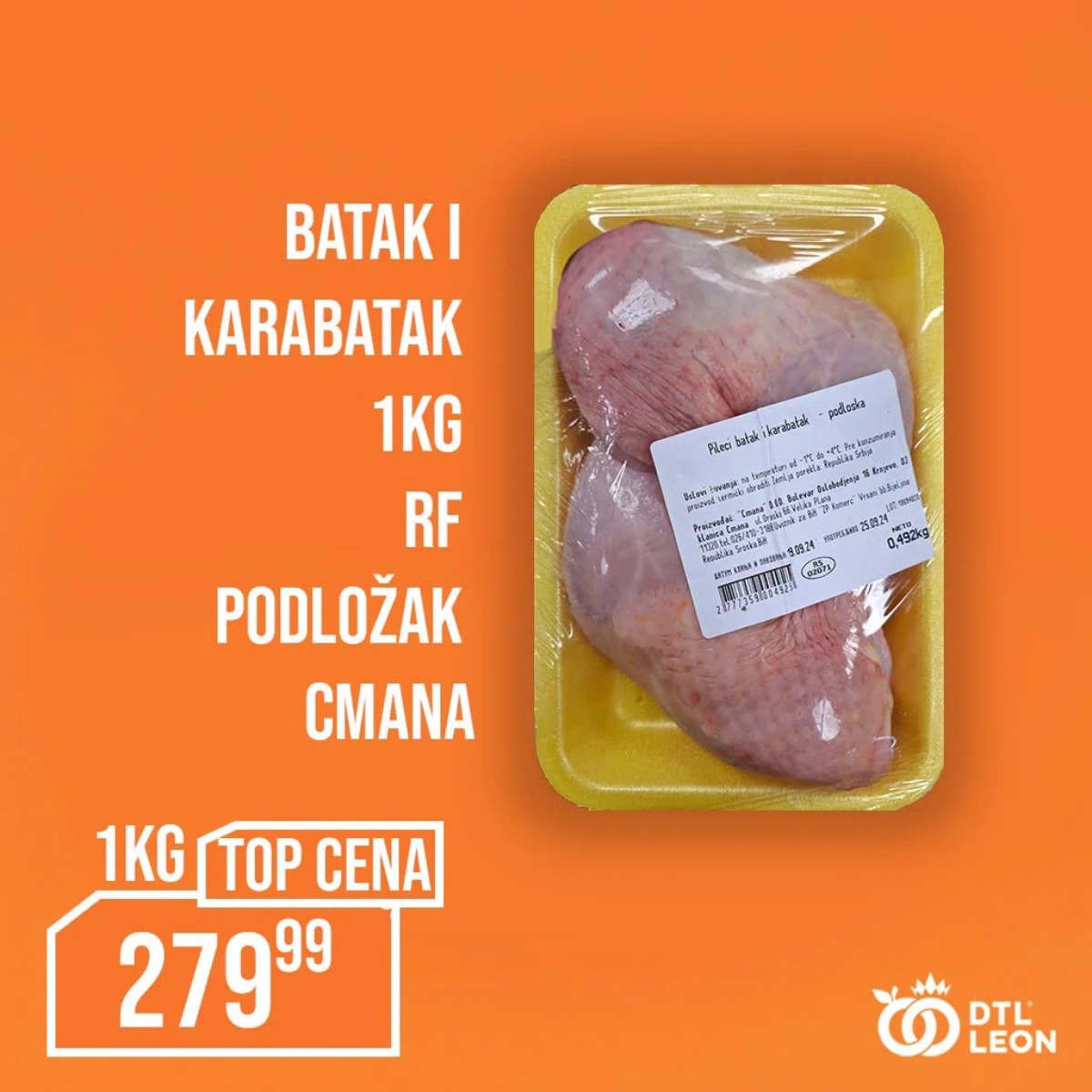 Batak i karabatak po akcijskoj ceni u DTL Leon ponudi do 02.08.2026.