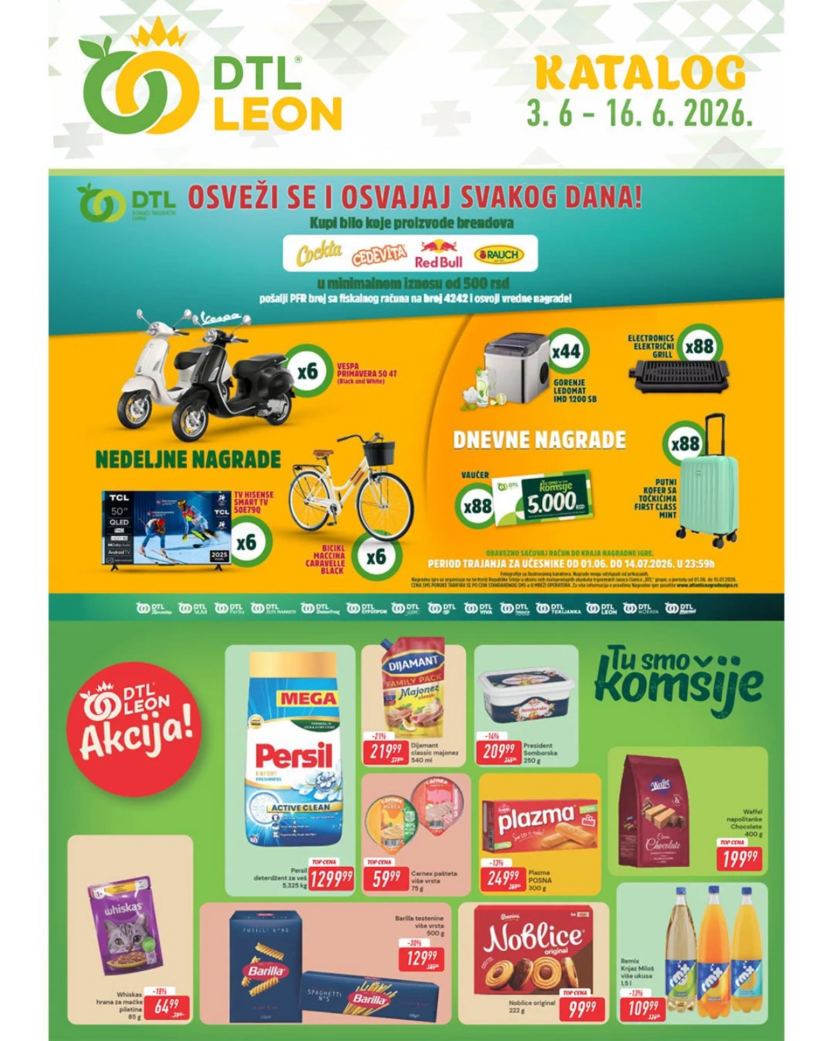 DTL Leon katalog 03–16.06.2026 Persil deterdžent Plazma Posna Barilla testenina i ostali proizvodi na akciji
