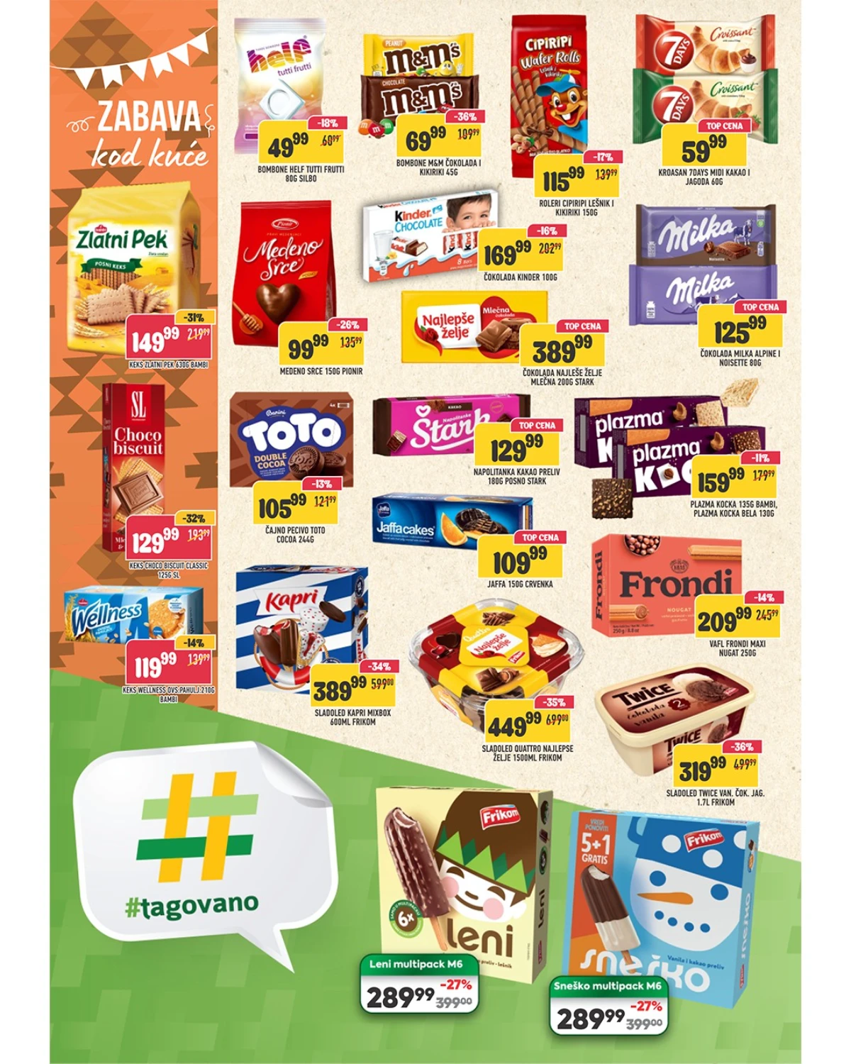 DTL Leon katalog strana 6 – Milka, Kinder, Plazma i Frikom sladoledi na sniženju