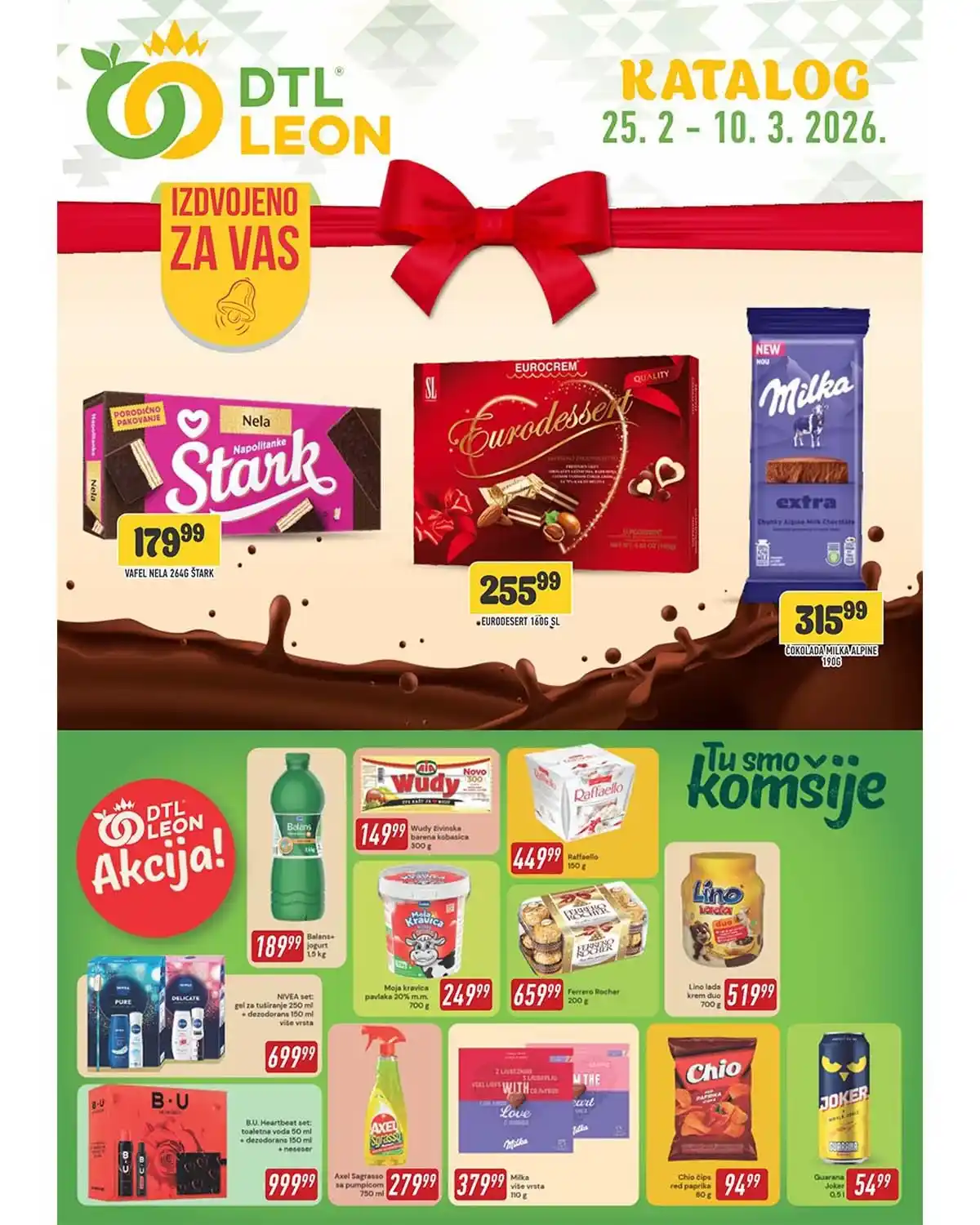 Leon Market katalog sniženja mart 2026 Leon Market katalog sniženja do 10. marta 2026.