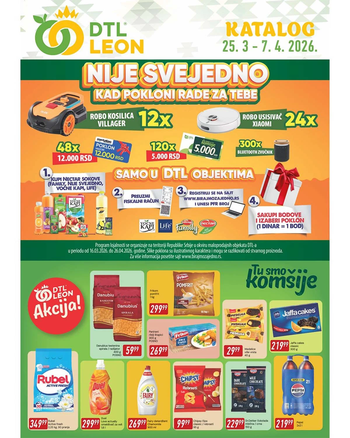 Leon Market akcija katalog sniženja do 07. aprila 2026. – prehrana i kućne potrepštine po sniženim cenama Srbija