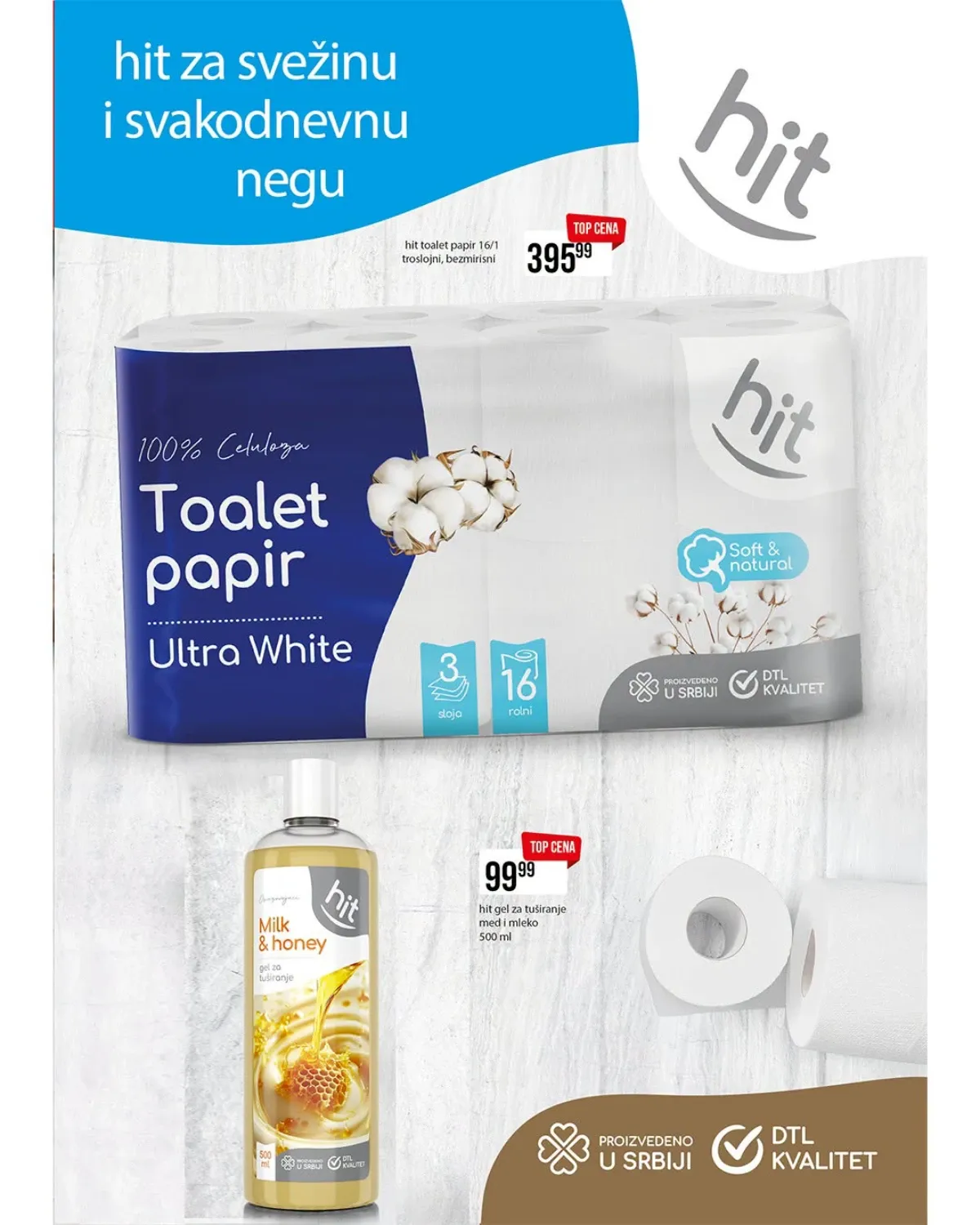 DTL Leon katalog strana 2 – akcijske cene toalet papira i proizvoda za ličnu negu