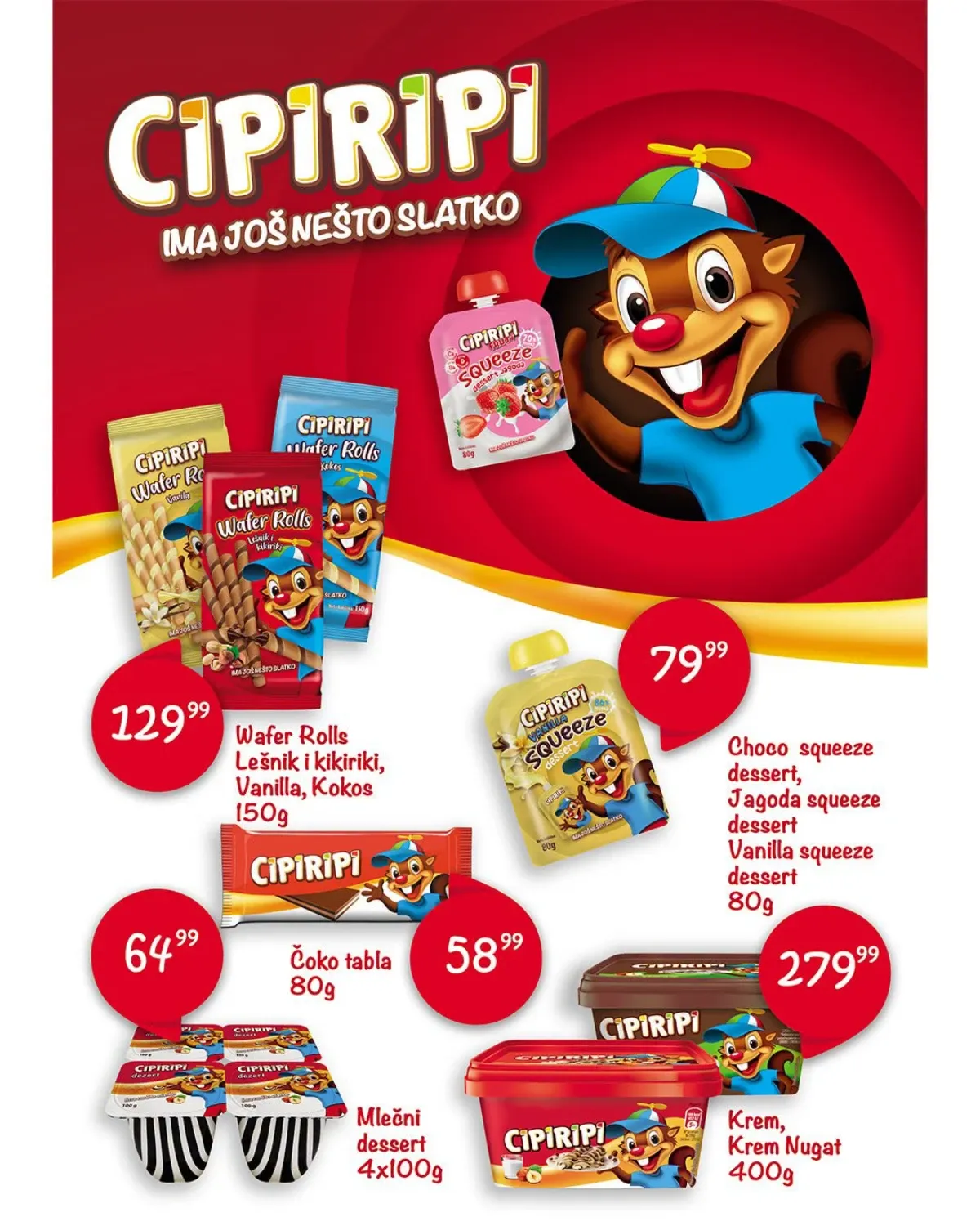 DTL Leon katalog strana 3 – akcijska ponuda Cipiripi slatkiša i deserata